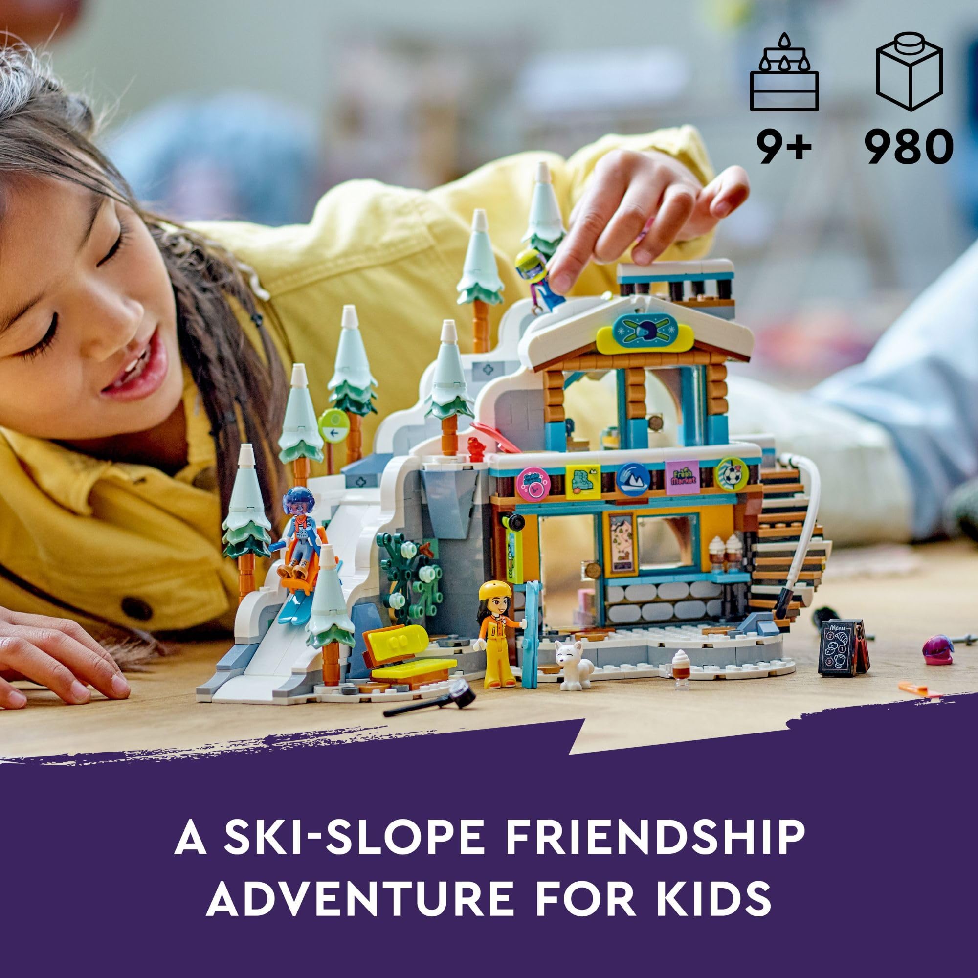 Foto 2 | Set De Juguetes De Construcción Lego Friends Holiday Ski Slope And Café - Venta Internacional.