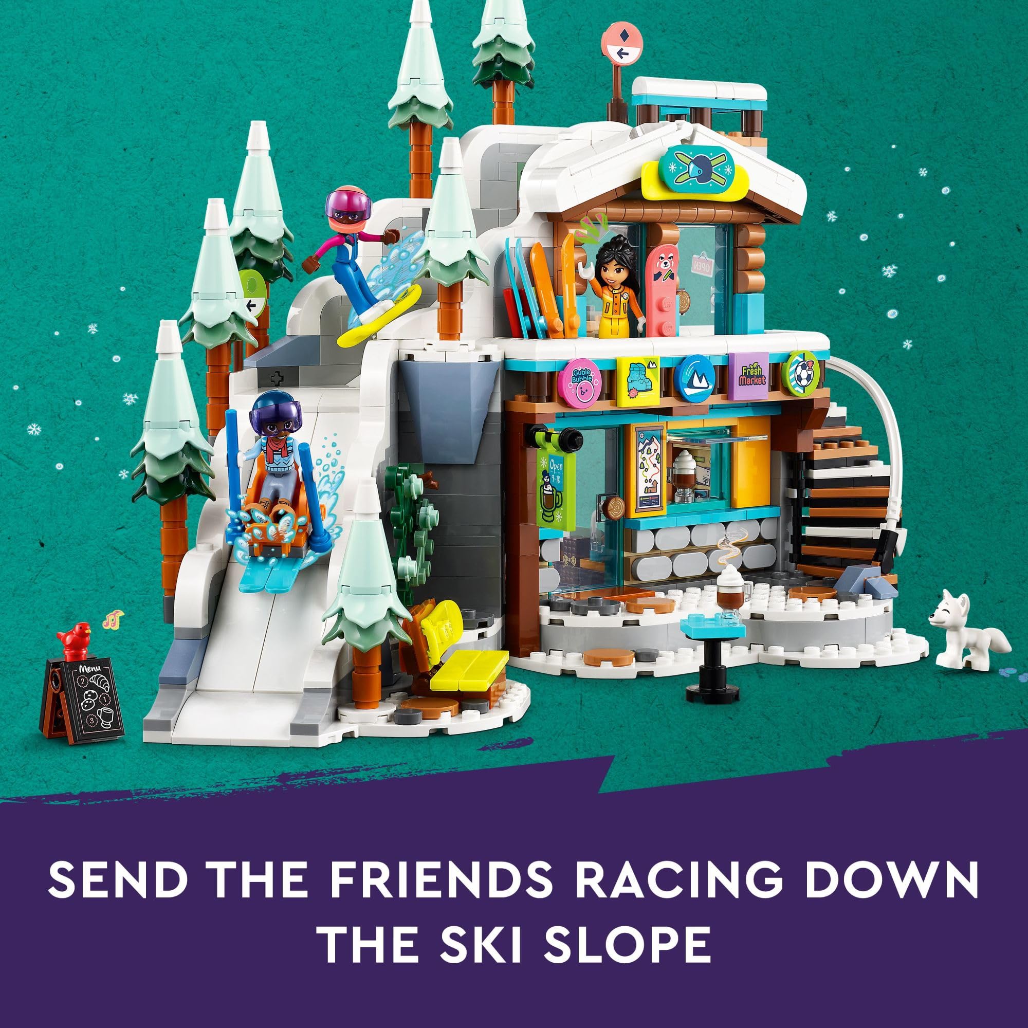 Foto 4 pulgar | Set De Juguetes De Construcción Lego Friends Holiday Ski Slope And Café - Venta Internacional.