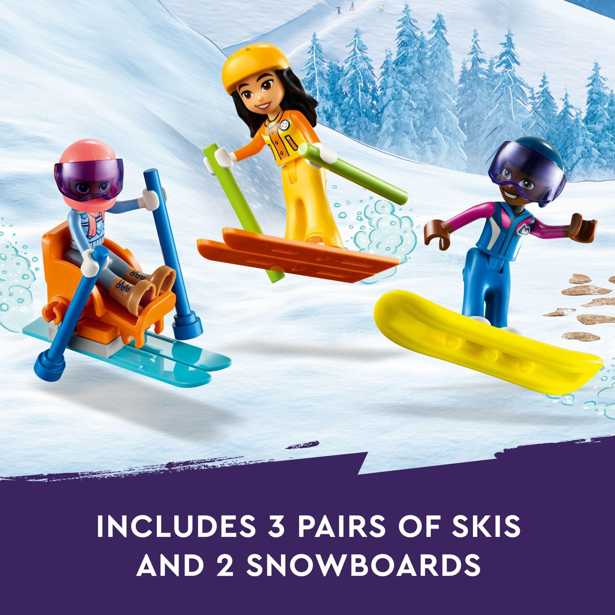 Foto 5 | Set De Juguetes De Construcción Lego Friends Holiday Ski Slope And Café - Venta Internacional.