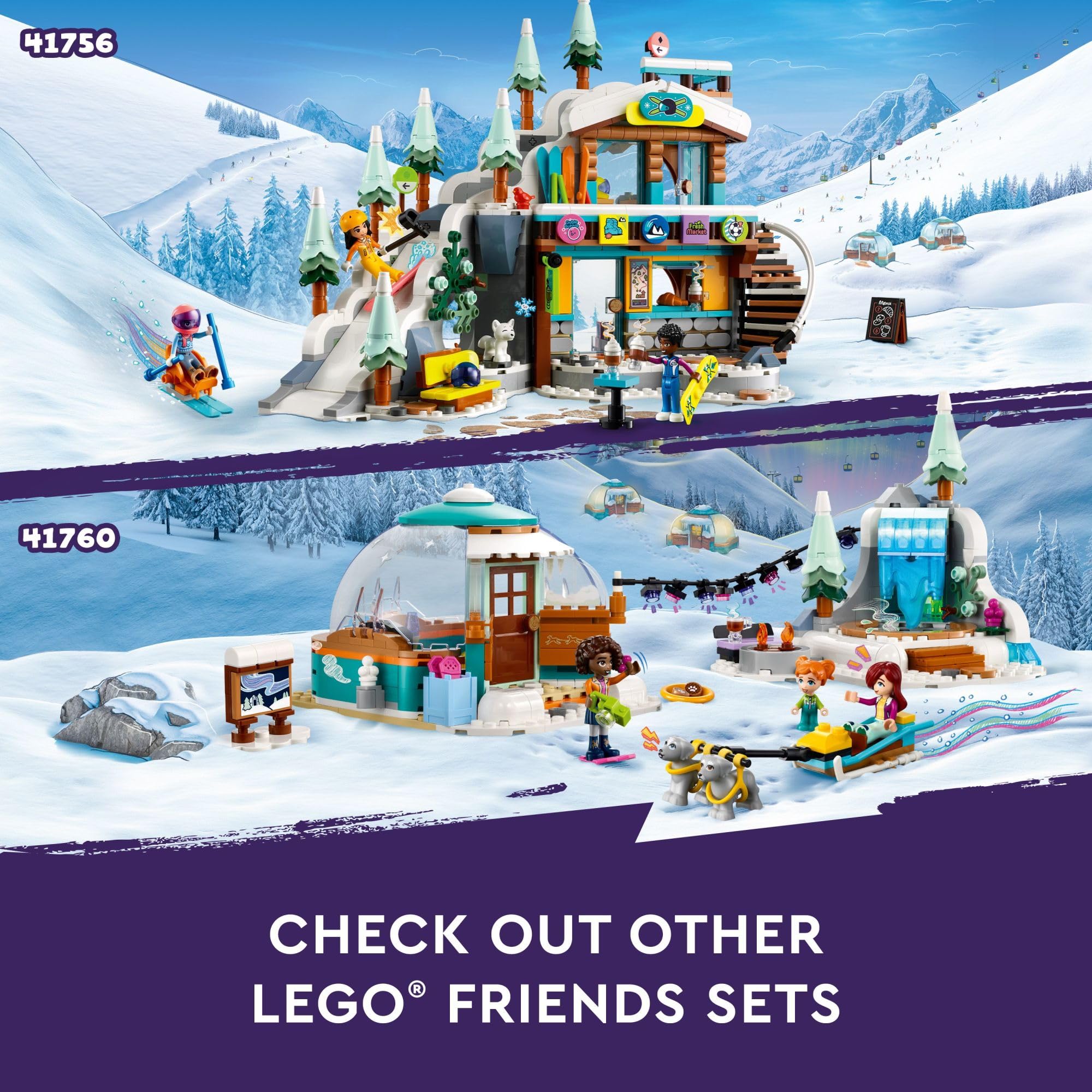 Foto 7 pulgar | Set De Juguetes De Construcción Lego Friends Holiday Ski Slope And Café - Venta Internacional.