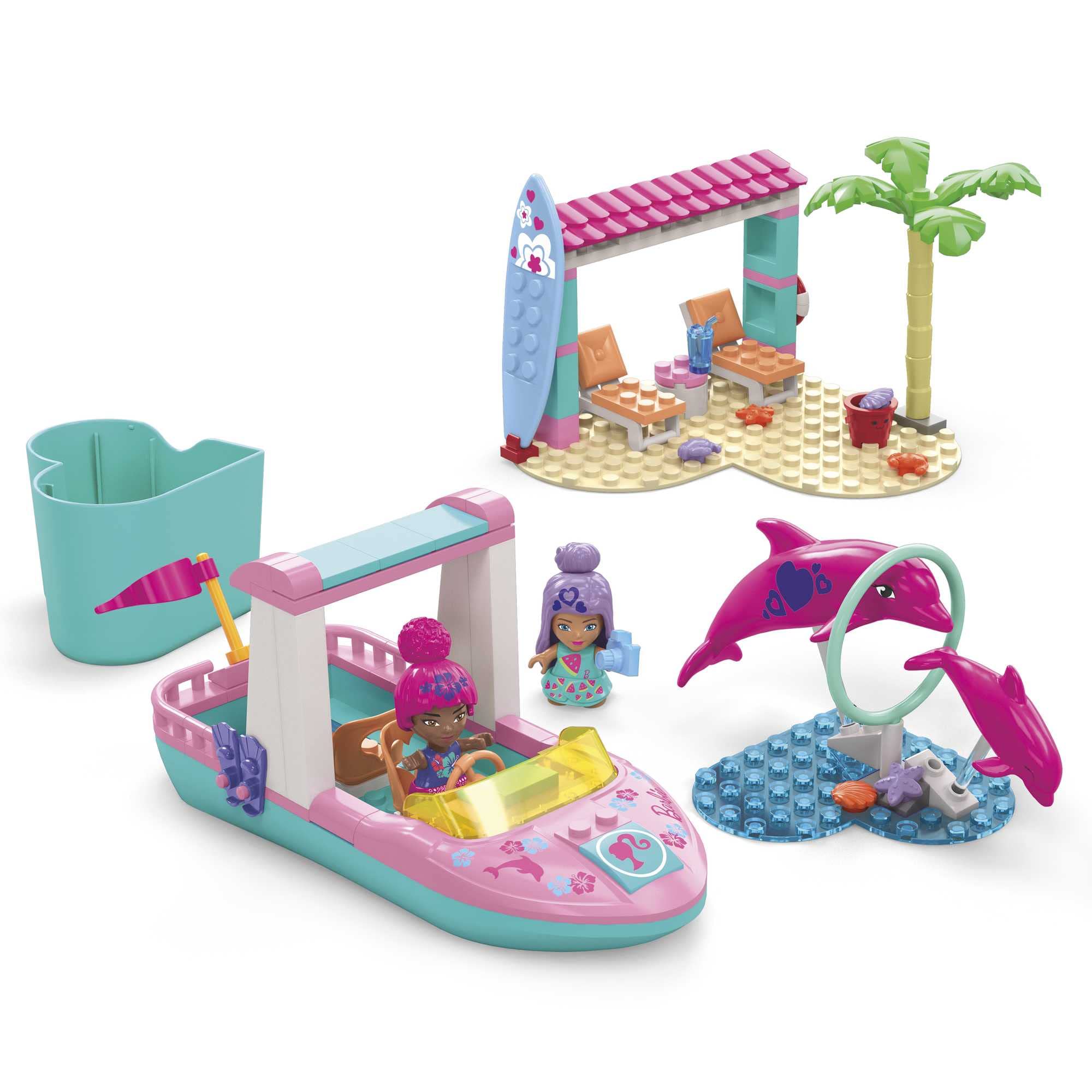 Set De Juego De Construcción Mega Barbie Color Reveal Dolphin 5+ Y - Venta Internacional.