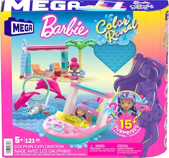 Foto 6 | Set De Juego De Construcción Mega Barbie Color Reveal Dolphin 5+ Y - Venta Internacional.