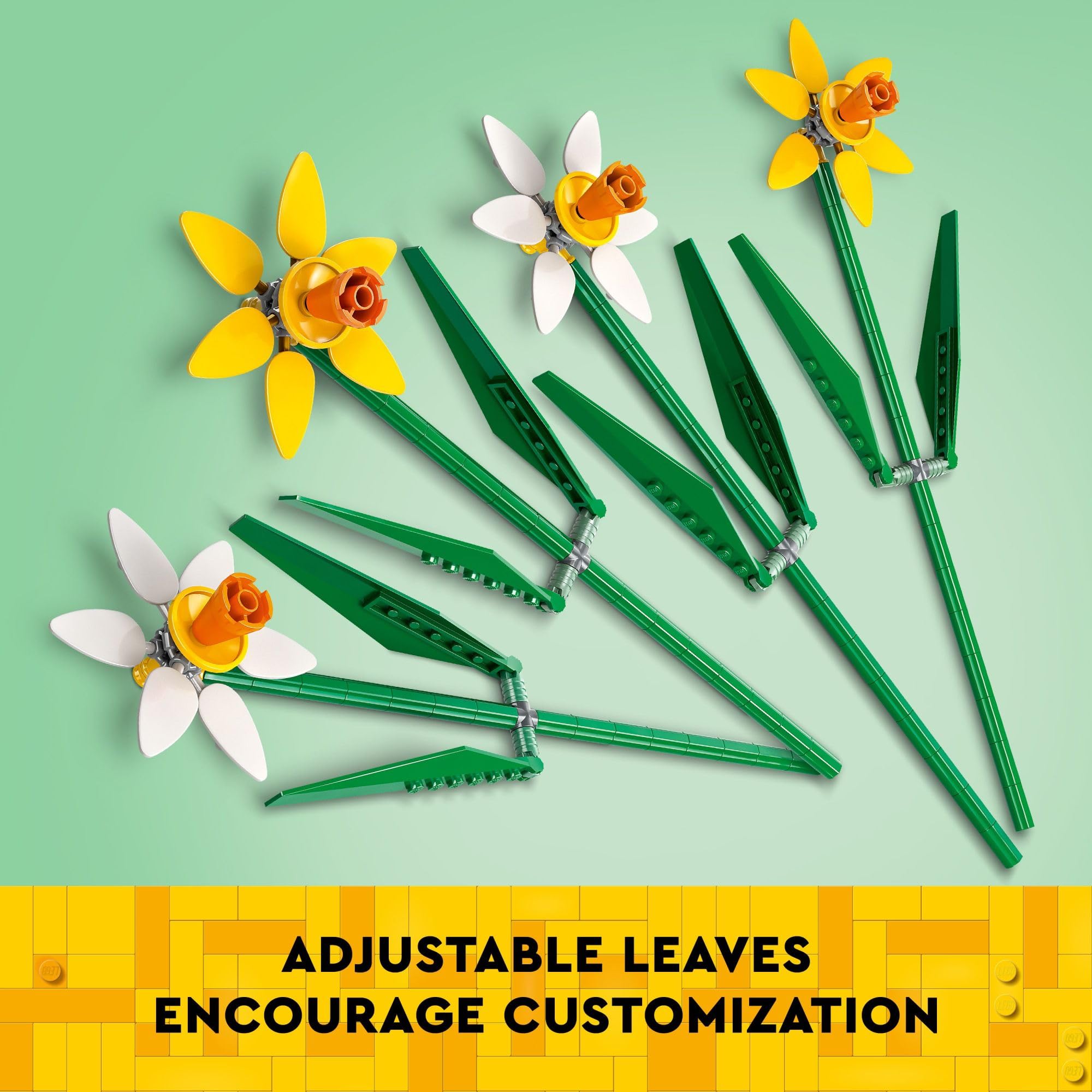 Foto 6 pulgar | Regalo De Celebración De Narcisos Lego, Narcisos Amarillos Y Blancos - Venta Internacional.