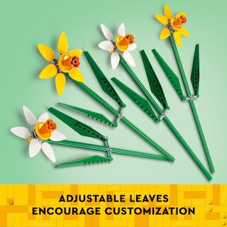 Foto 5 | Regalo De Celebración De Narcisos Lego, Narcisos Amarillos Y Blancos - Venta Internacional.