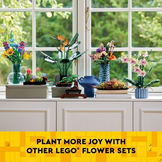 Foto 6 | Regalo De Celebración De Narcisos Lego, Narcisos Amarillos Y Blancos - Venta Internacional.