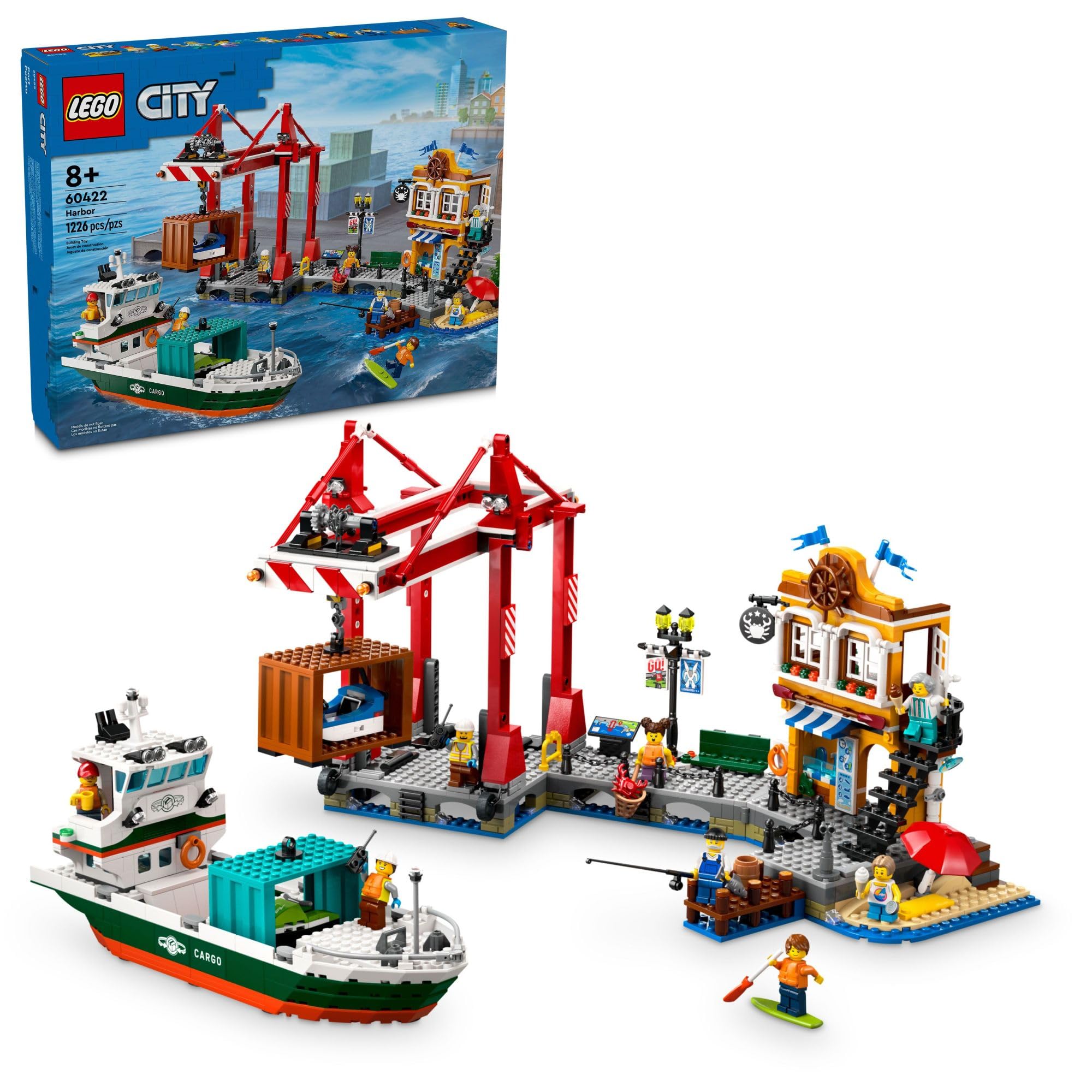 Foto 2 pulgar | Set De Construcción Lego City Seaside Harbor Con Buque De Carga 60422 - Venta Internacional.