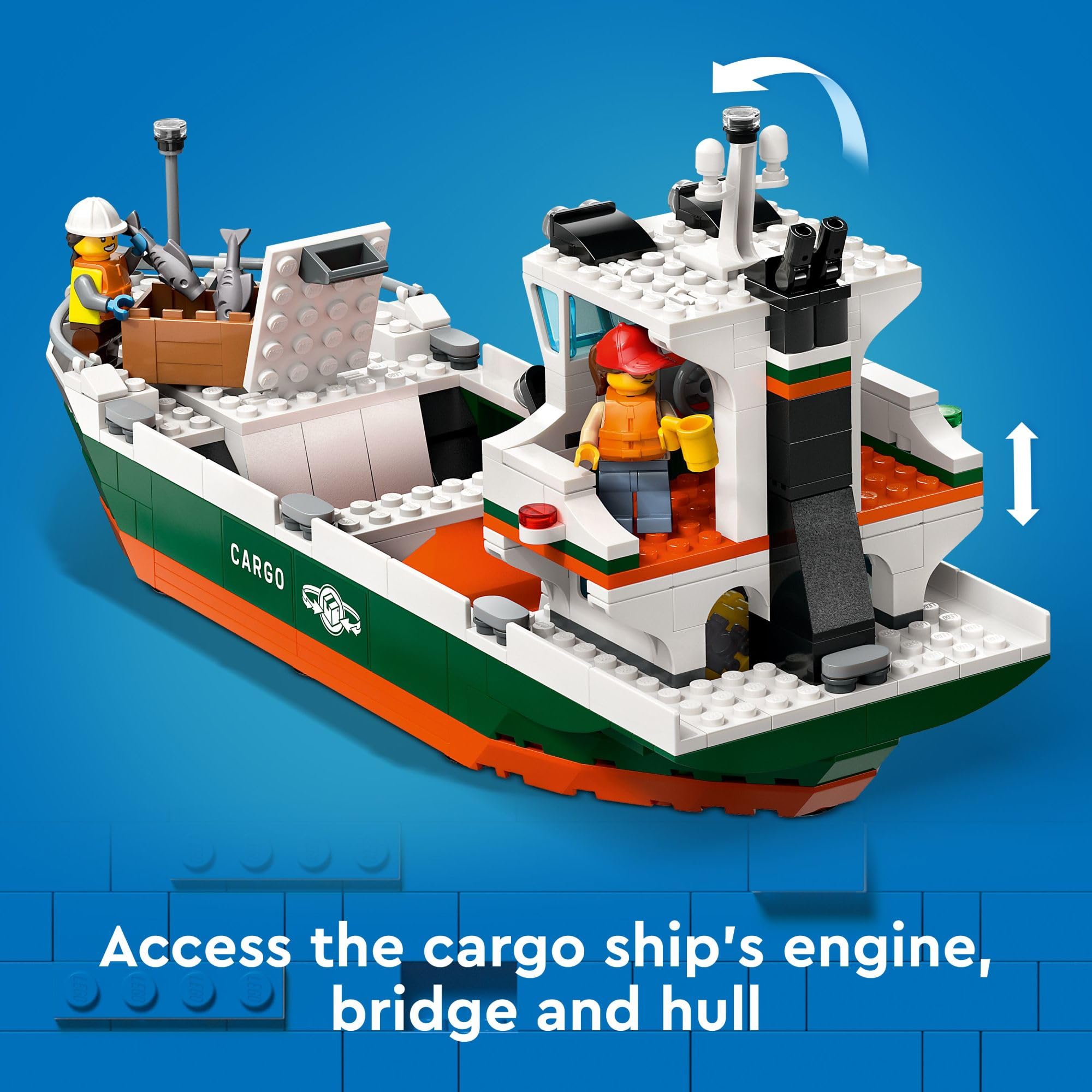 Foto 4 pulgar | Set De Construcción Lego City Seaside Harbor Con Buque De Carga 60422 - Venta Internacional.