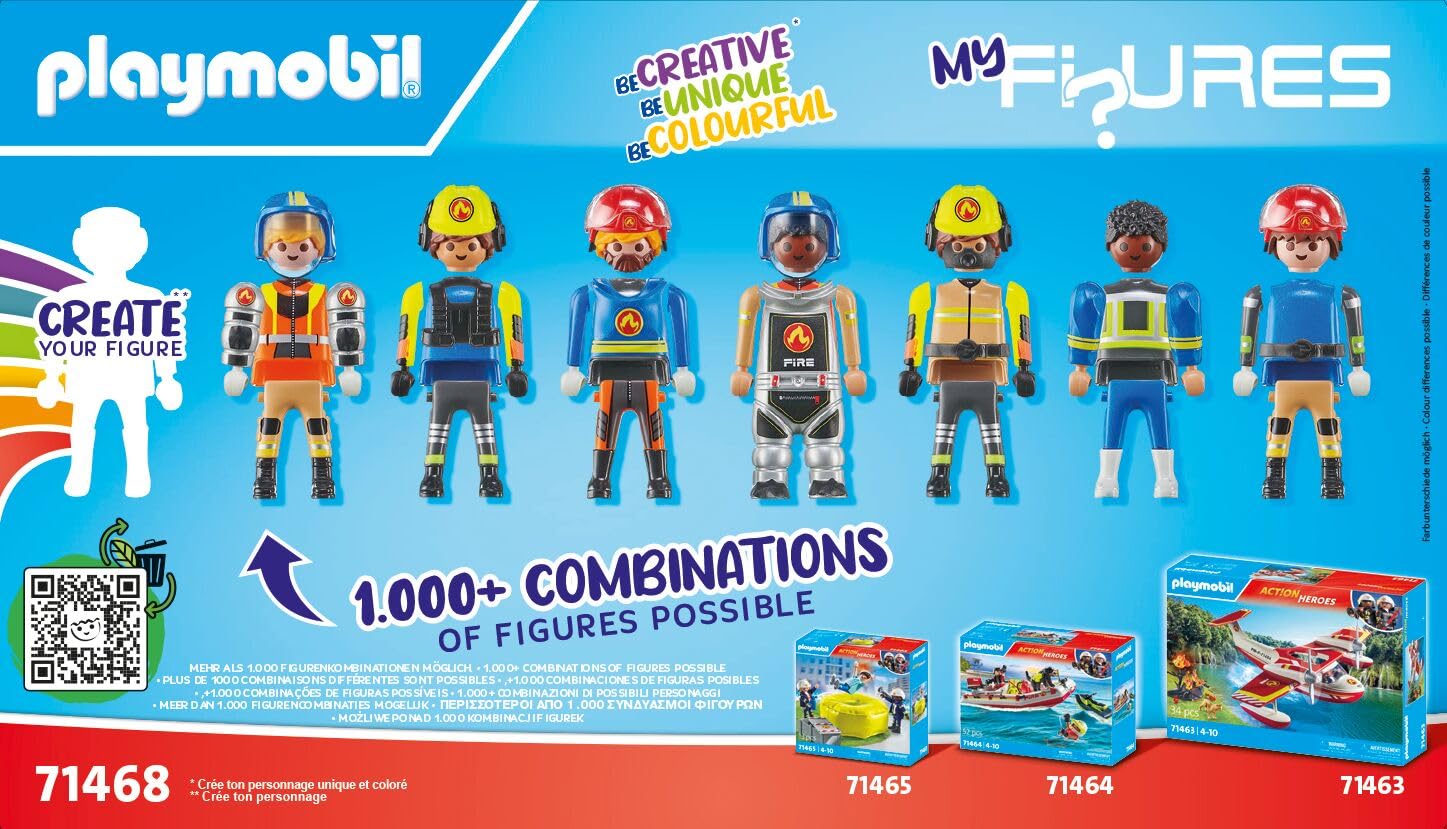Foto 5 pulgar | Juguete Playmobil My Figures Fire Brigade 71468 Para Niños Mayores De 5 Años - Venta Internacional.