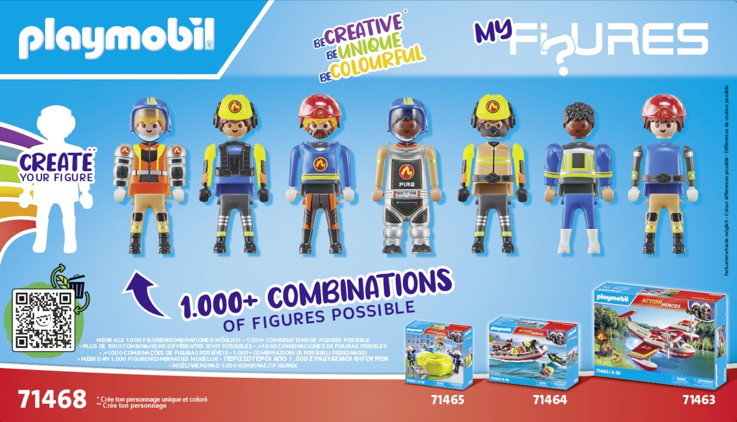 Foto 6 pulgar | Juguete Playmobil My Figures Fire Brigade 71468 Para Niños Mayores De 5 Años - Venta Internacional.