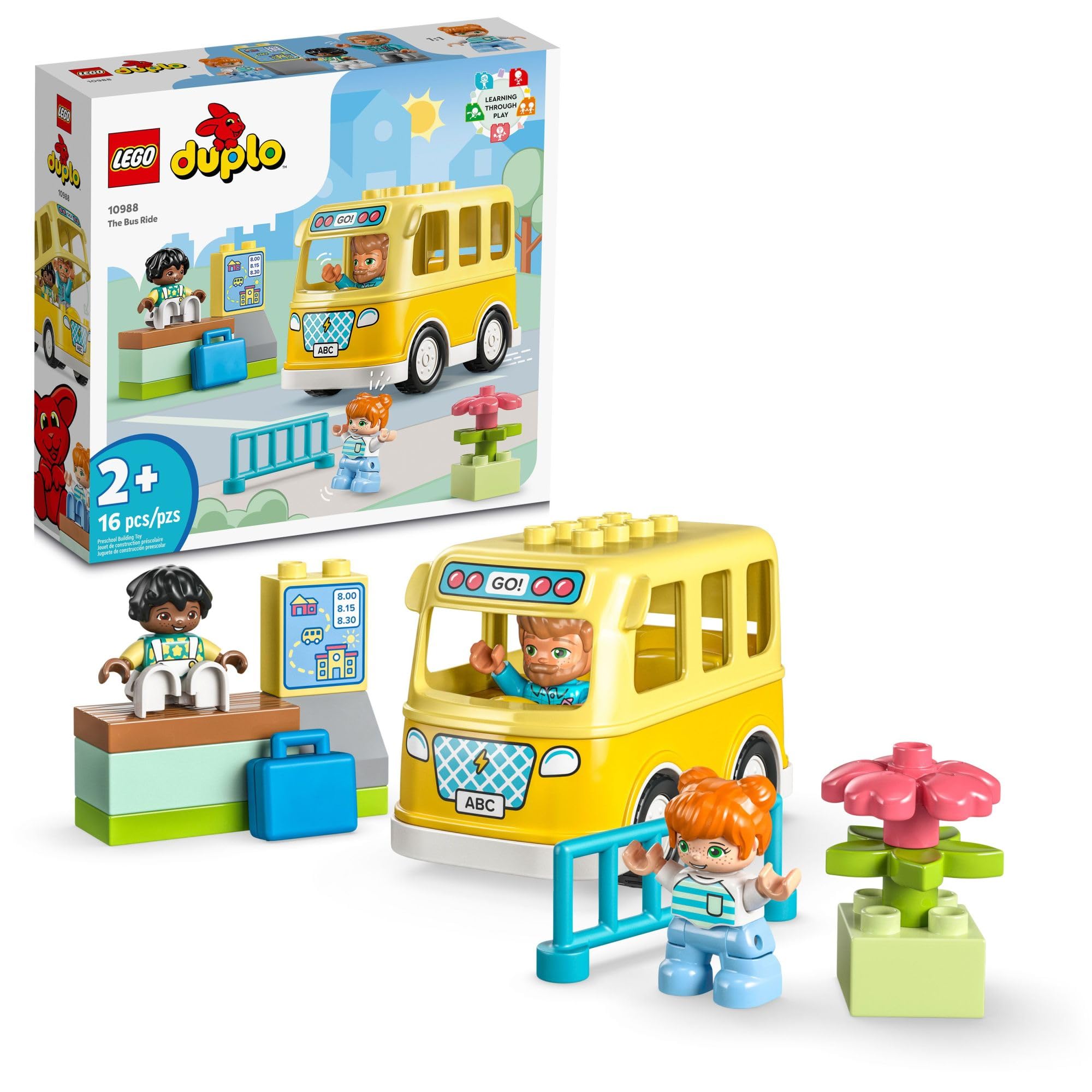 Foto 1 | Set De Juguetes De Construcción Lego Duplo Town Bus Ride 10988 Kids 2+ - Venta Internacional.