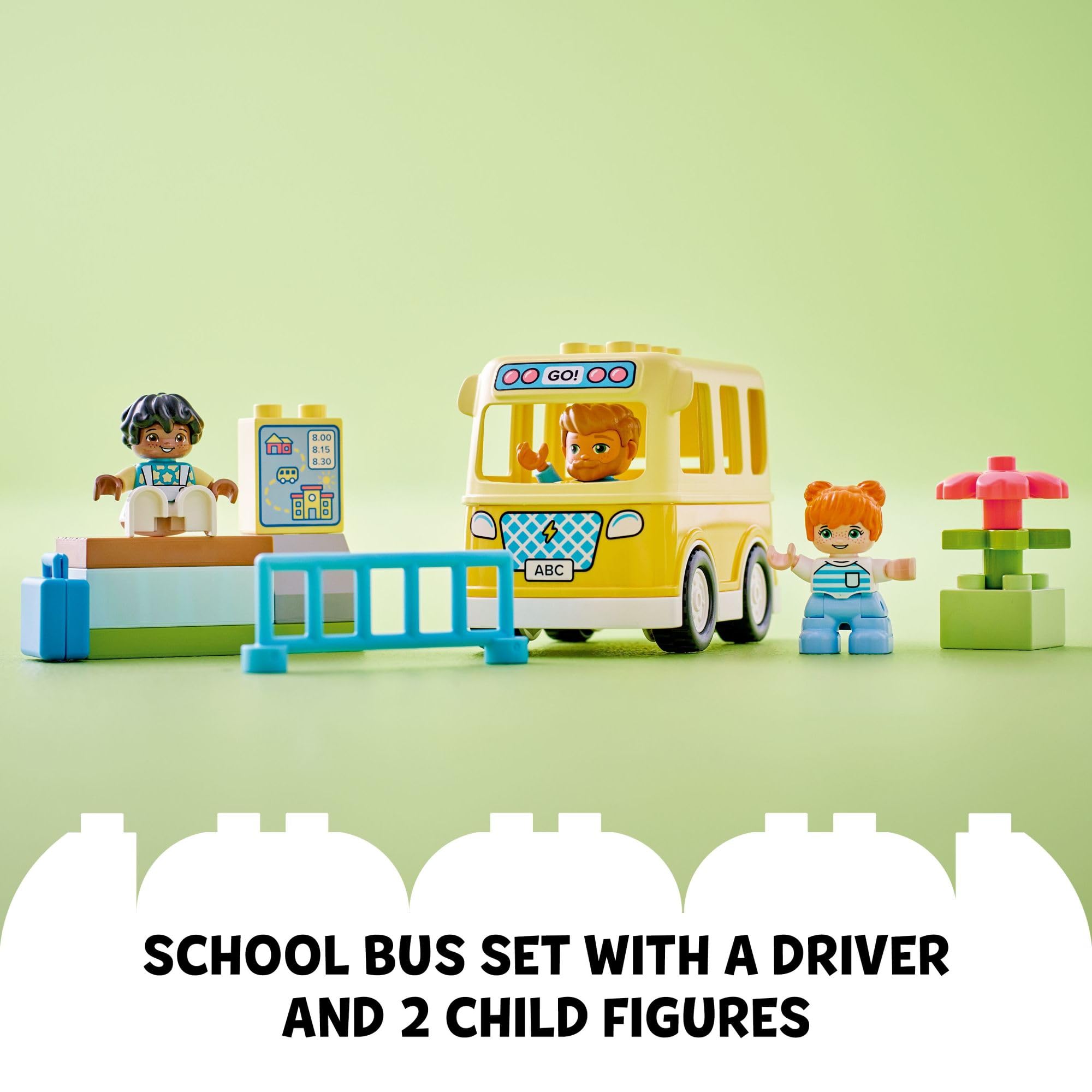 Foto 4 | Set De Juguetes De Construcción Lego Duplo Town Bus Ride 10988 Kids 2+ - Venta Internacional.