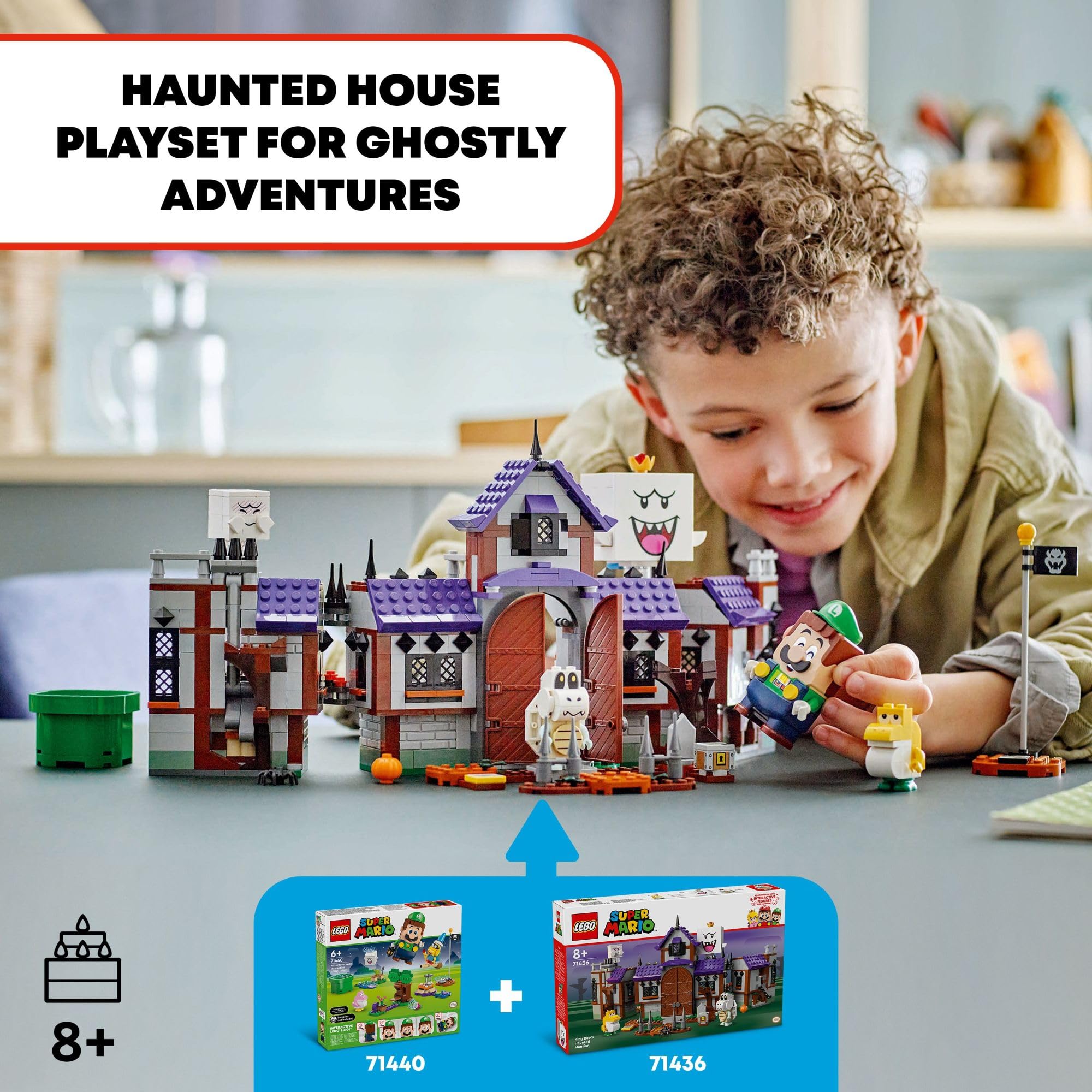 Foto 2 | Juguete De Construcción Lego Super Mario King Boo's Haunted Mansion - Venta Internacional.