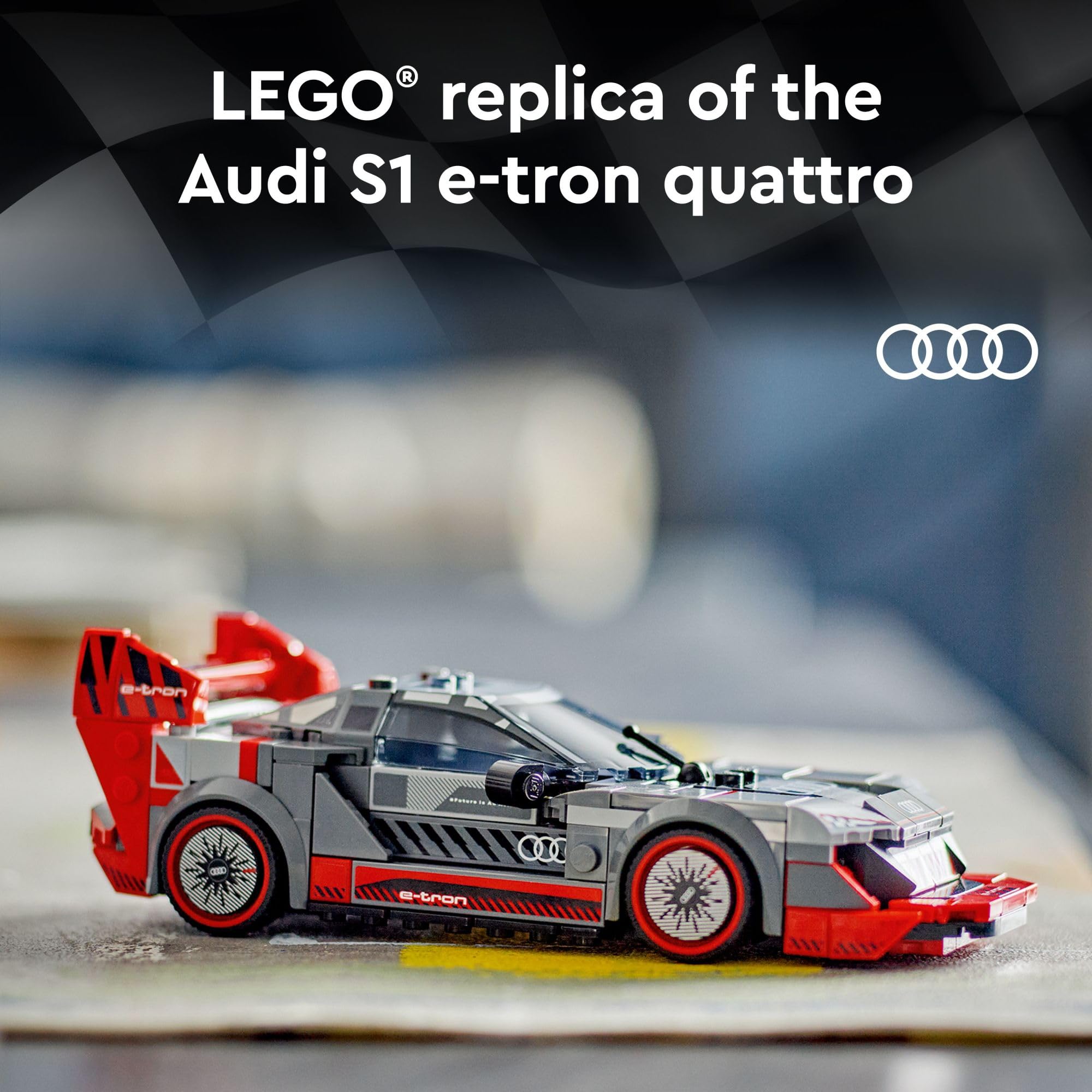 Foto 3 pulgar | Vehículo De Juguete Lego Speed Champions Audi S1 E-tron Quattro - Venta Internacional.