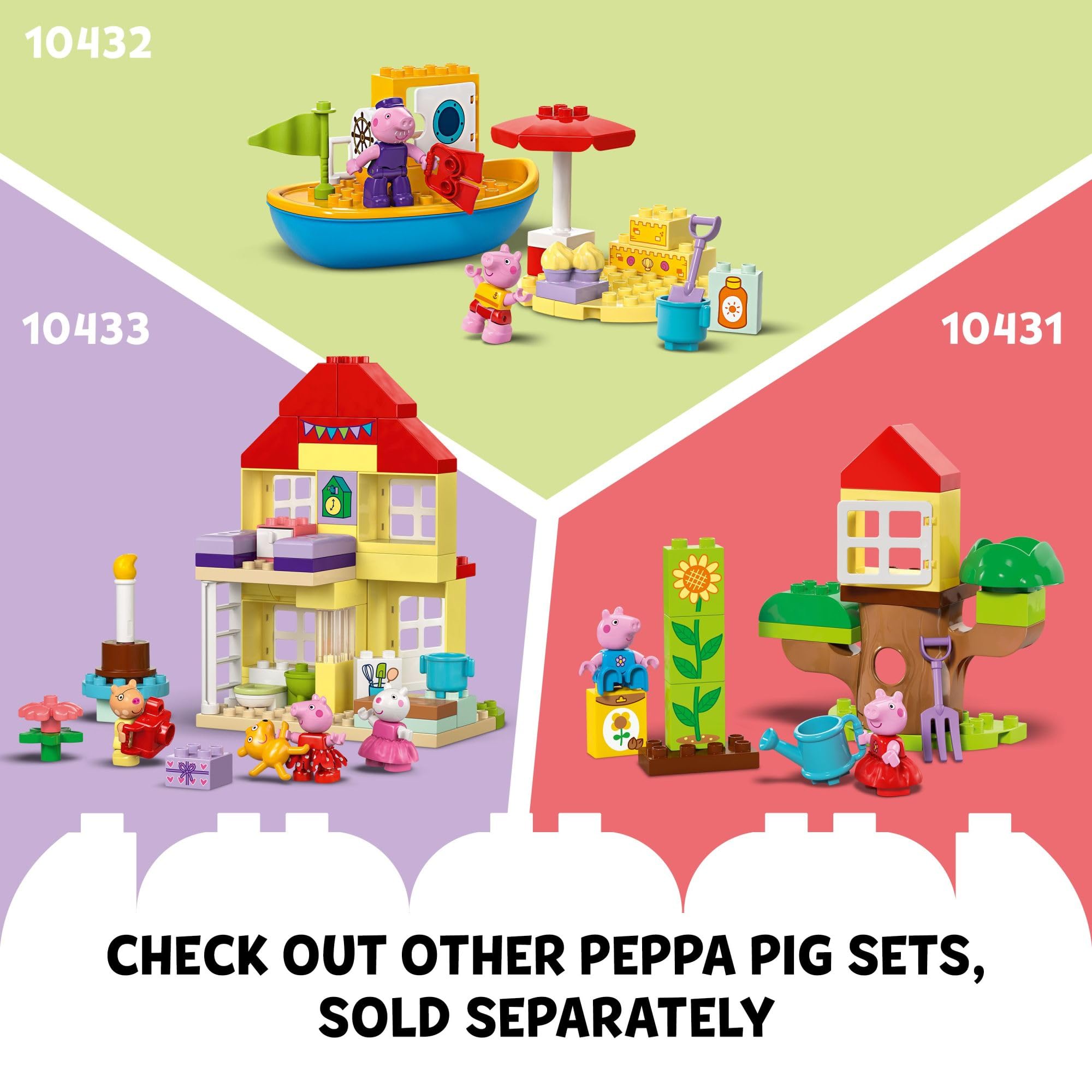 Foto 6 | Juguete De Construcción Lego Duplo Peppa Pig Supermarket 10434 Con 4 Figuras - Venta Internacional.