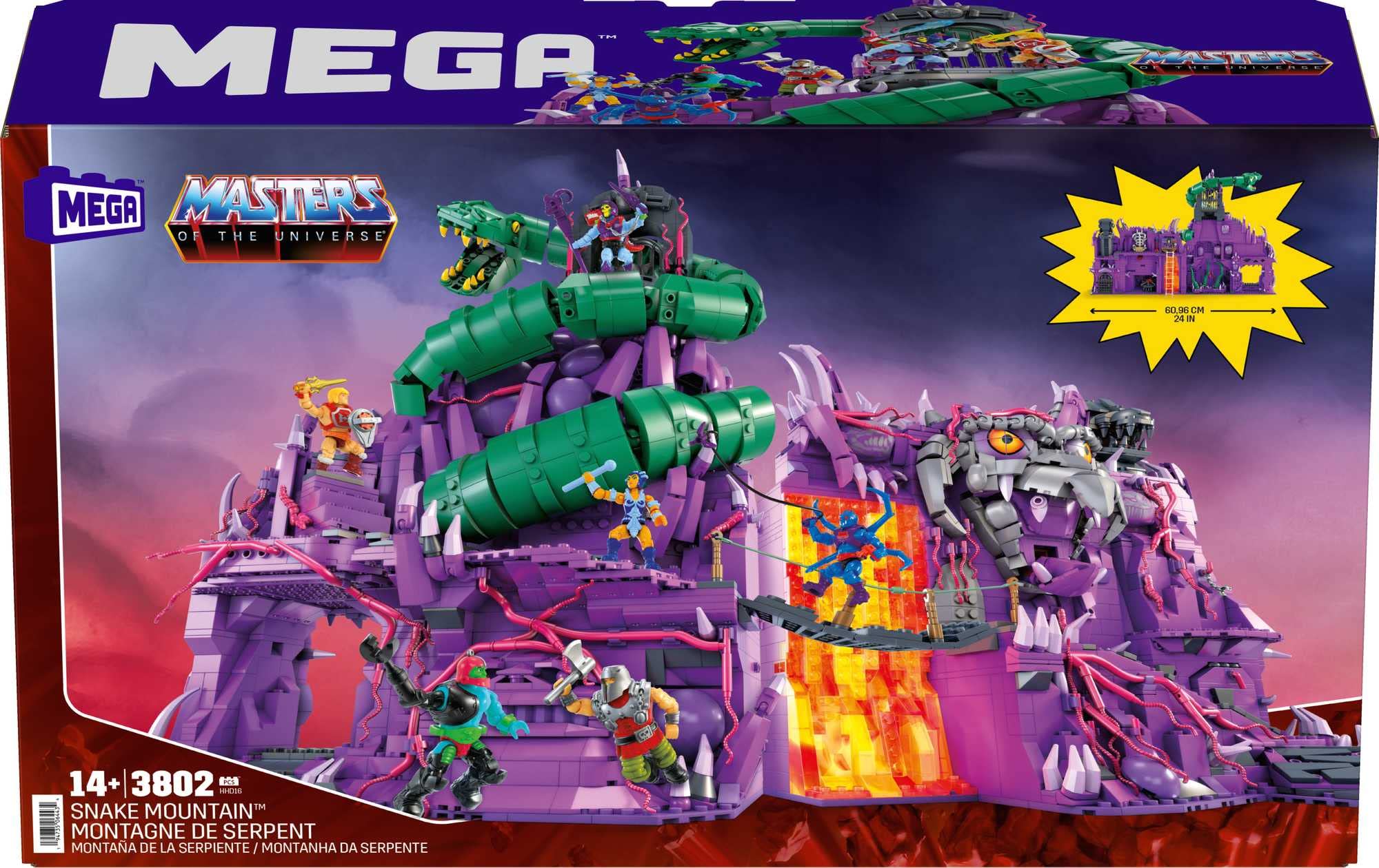 Foto 7 | Set De Juguetes De Construcción Mega Masters Of The Universe Snake Mountain - Venta Internacional.