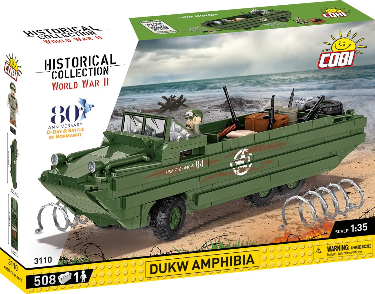 Foto 3 pulgar | Bloques De Construcción: Colección Histórica De Cobi, Segunda Guerra Mundial, Dukw Amphibia - Venta Internacional.