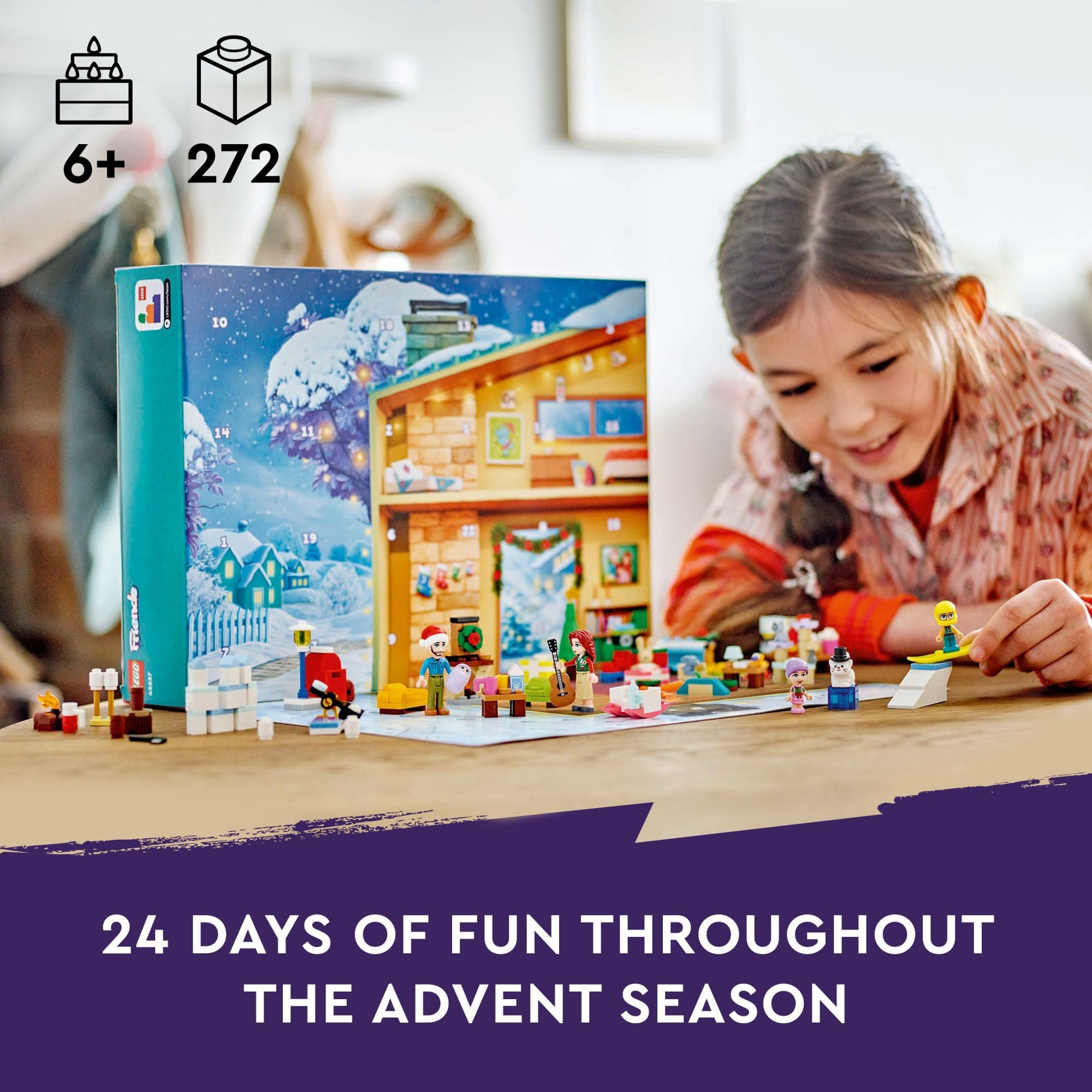 Foto 3 pulgar | Calendario De Adviento Lego Friends 2024 Con 5 Personajes Y 3 Animales - Venta Internacional.