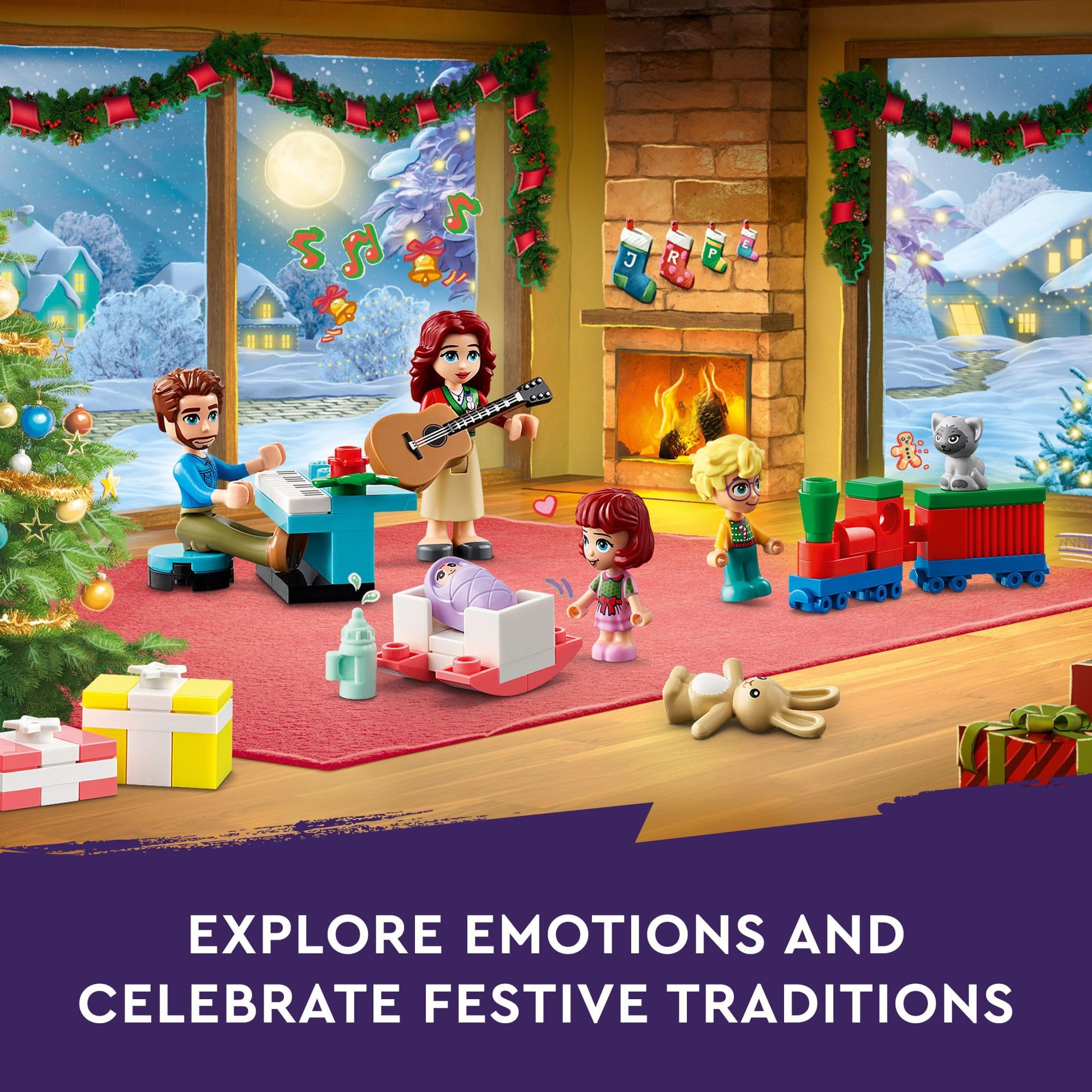 Foto 6 | Calendario De Adviento Lego Friends 2024 Con 5 Personajes Y 3 Animales - Venta Internacional.