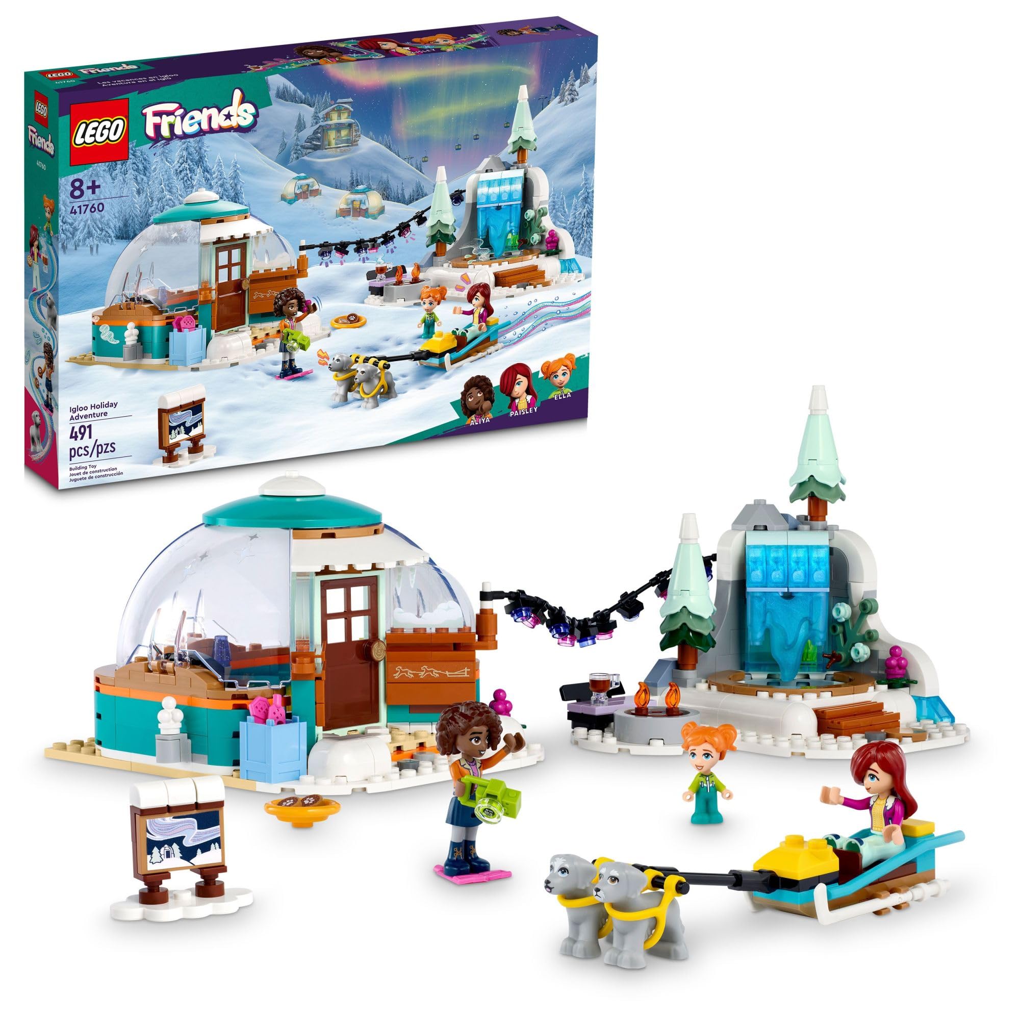 Set De Juguetes De Construcción Lego Friends Igloo Holiday Adventure 41760 - Venta Internacional.