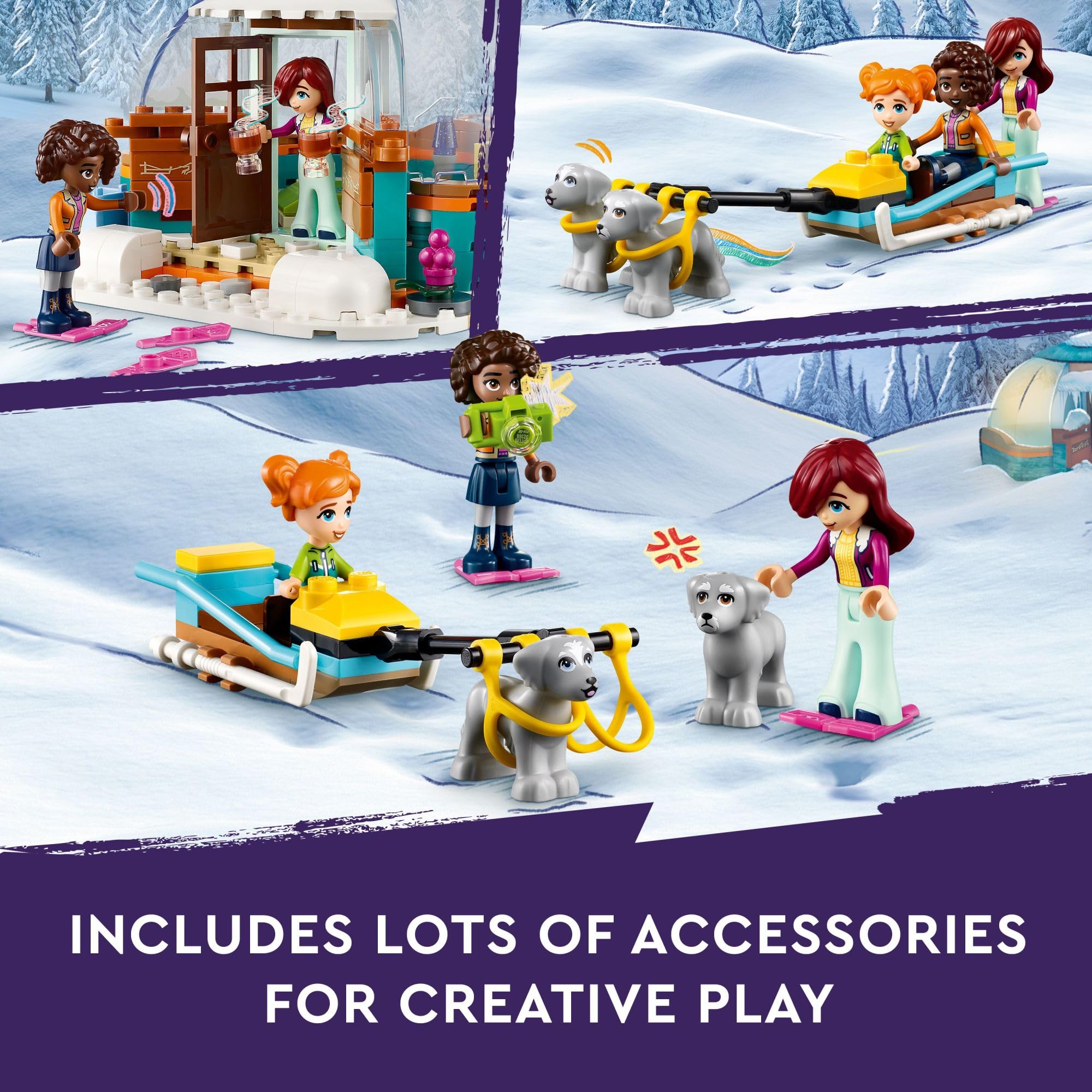 Foto 6 | Set De Juguetes De Construcción Lego Friends Igloo Holiday Adventure 41760 - Venta Internacional.