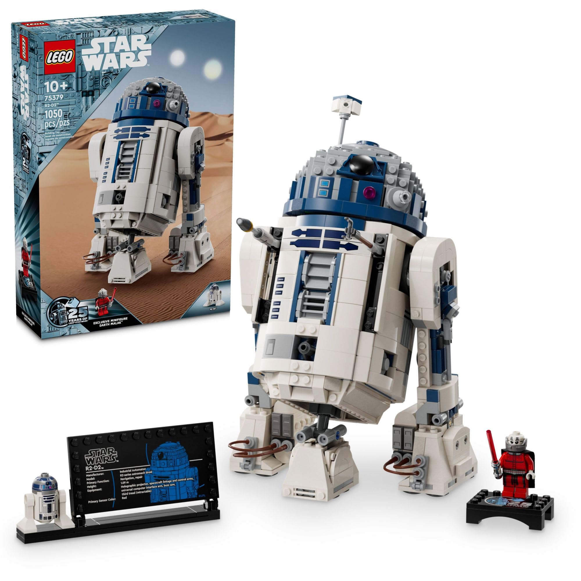 Foto 2 pulgar | Droide Lego Star Wars R2-d2 De Juguete Construido En Ladrillo Con Darth Malak - Venta Internacional.