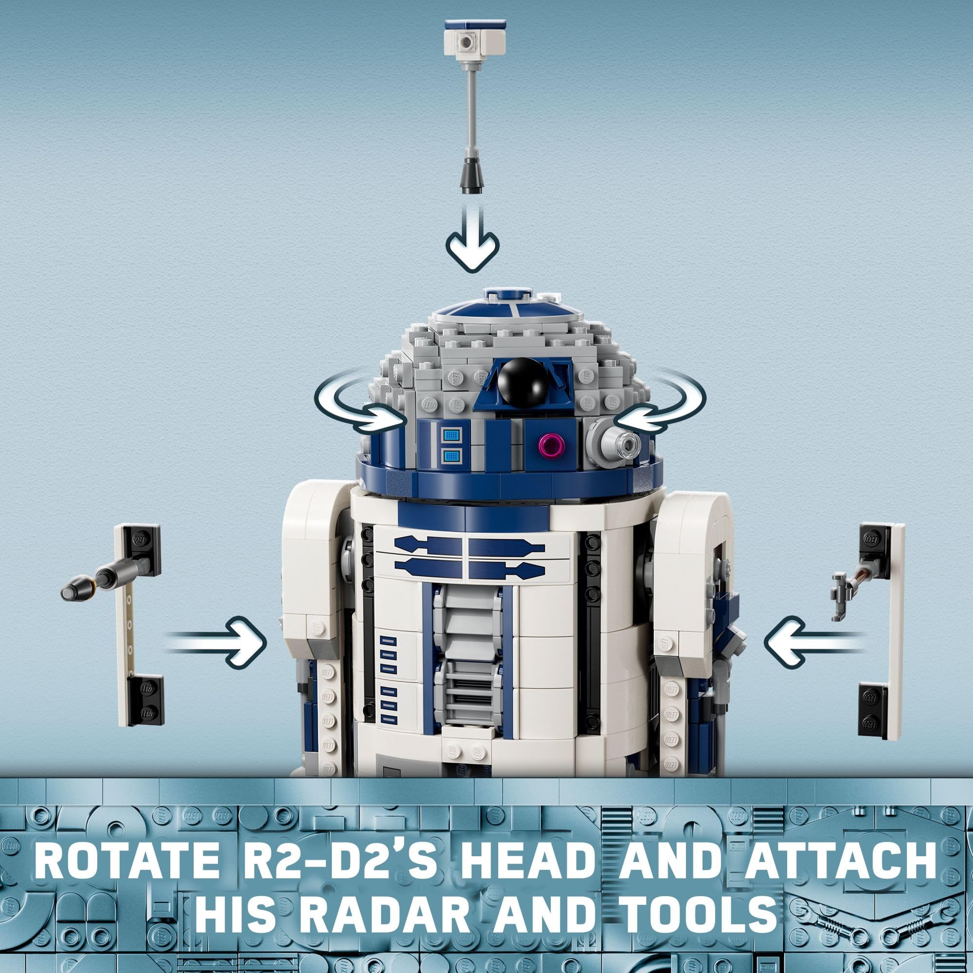 Foto 4 pulgar | Droide Lego Star Wars R2-d2 De Juguete Construido En Ladrillo Con Darth Malak - Venta Internacional.