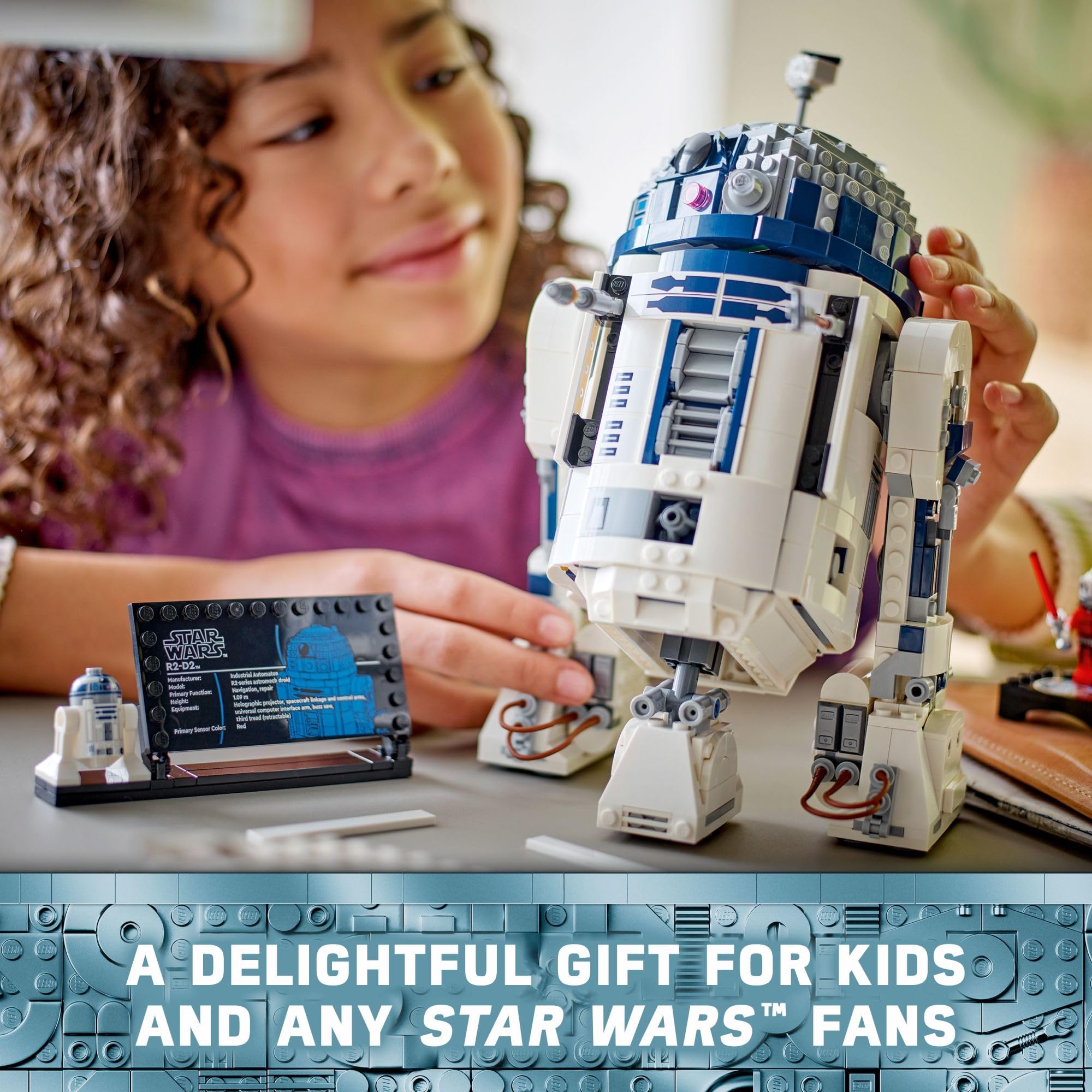 Foto 4 | Droide Lego Star Wars R2-d2 De Juguete Construido En Ladrillo Con Darth Malak - Venta Internacional.