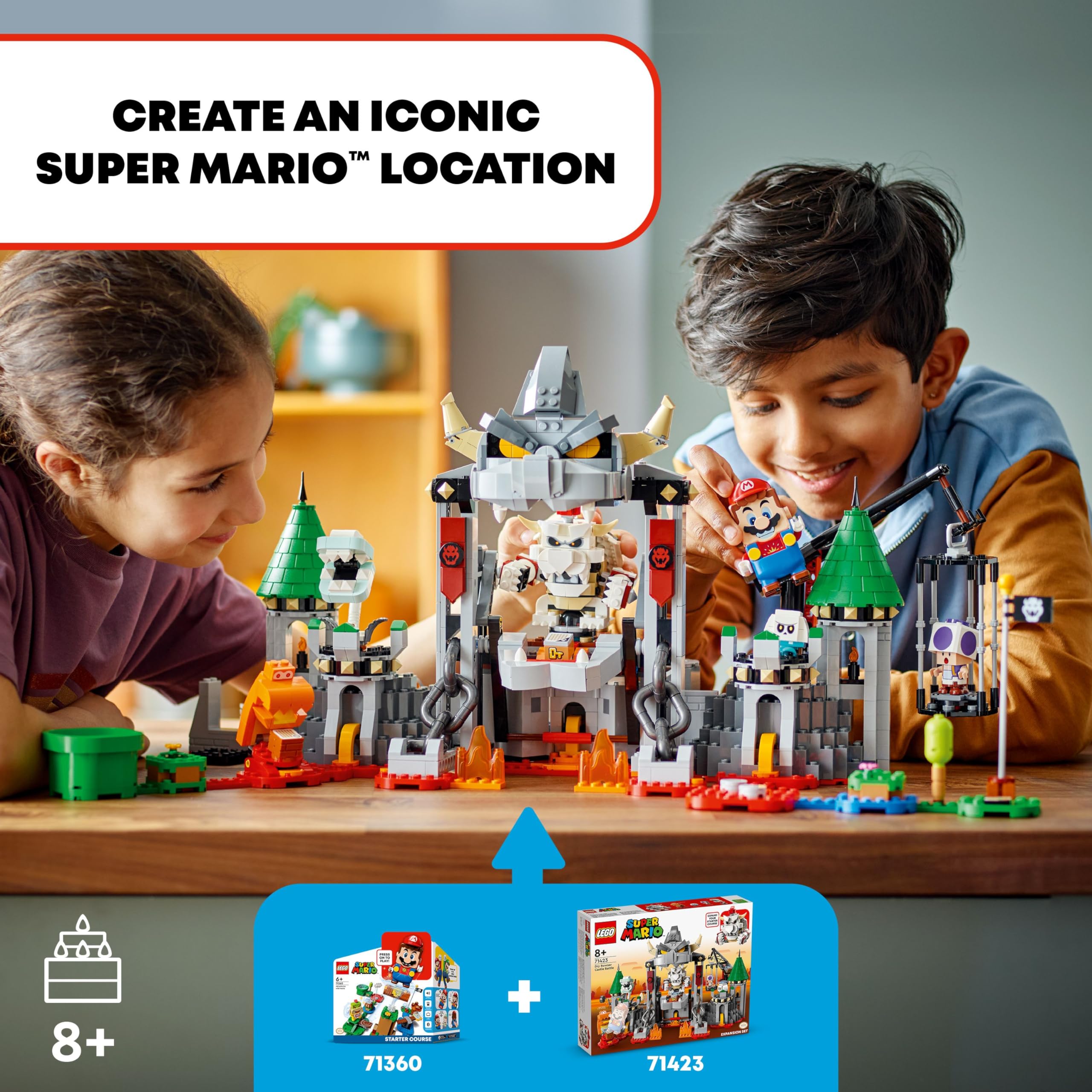 Foto 3 pulgar | Set De Expansión Lego Super Mario Dry Bowser Castle Battle - Venta Internacional.