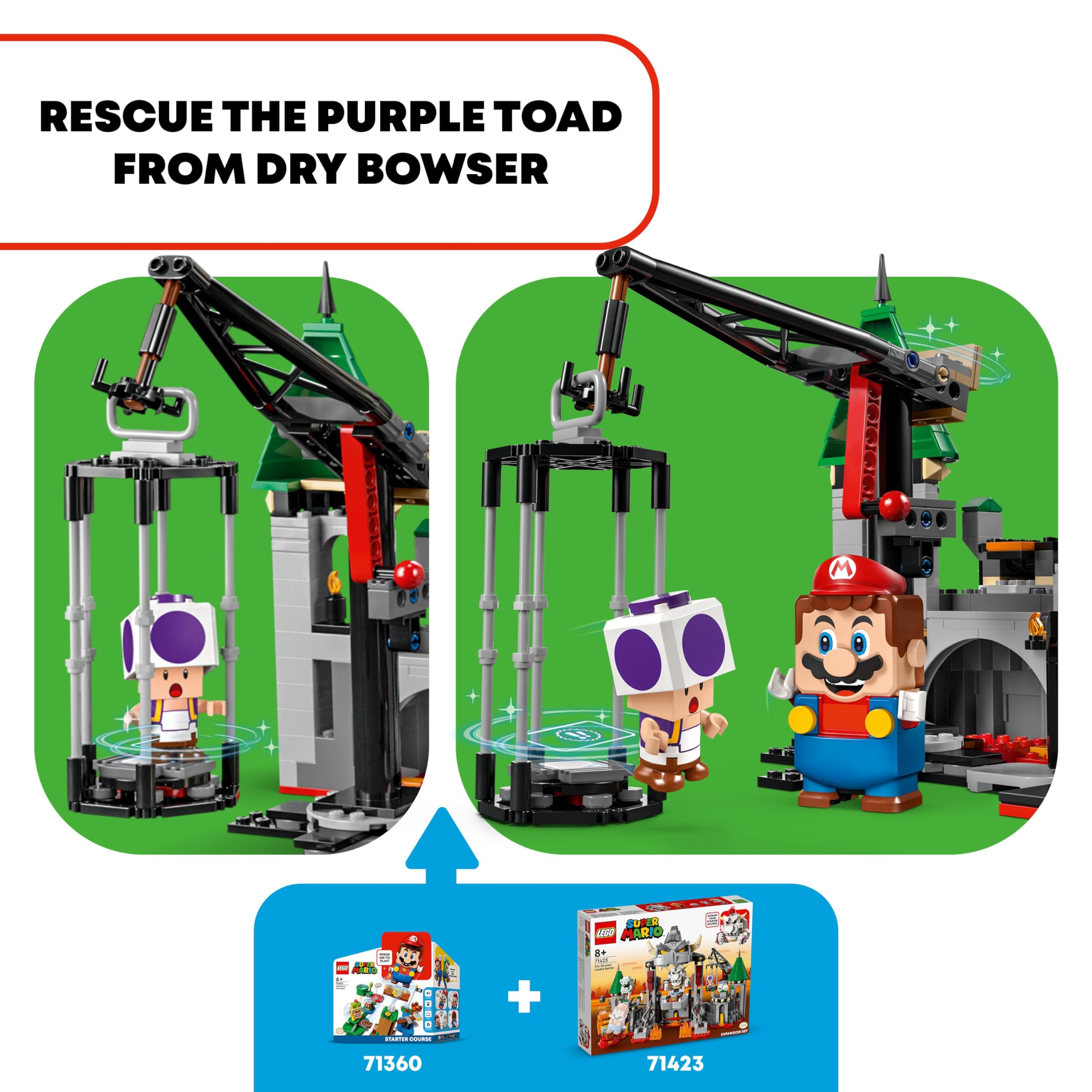 Foto 4 pulgar | Set De Expansión Lego Super Mario Dry Bowser Castle Battle - Venta Internacional.