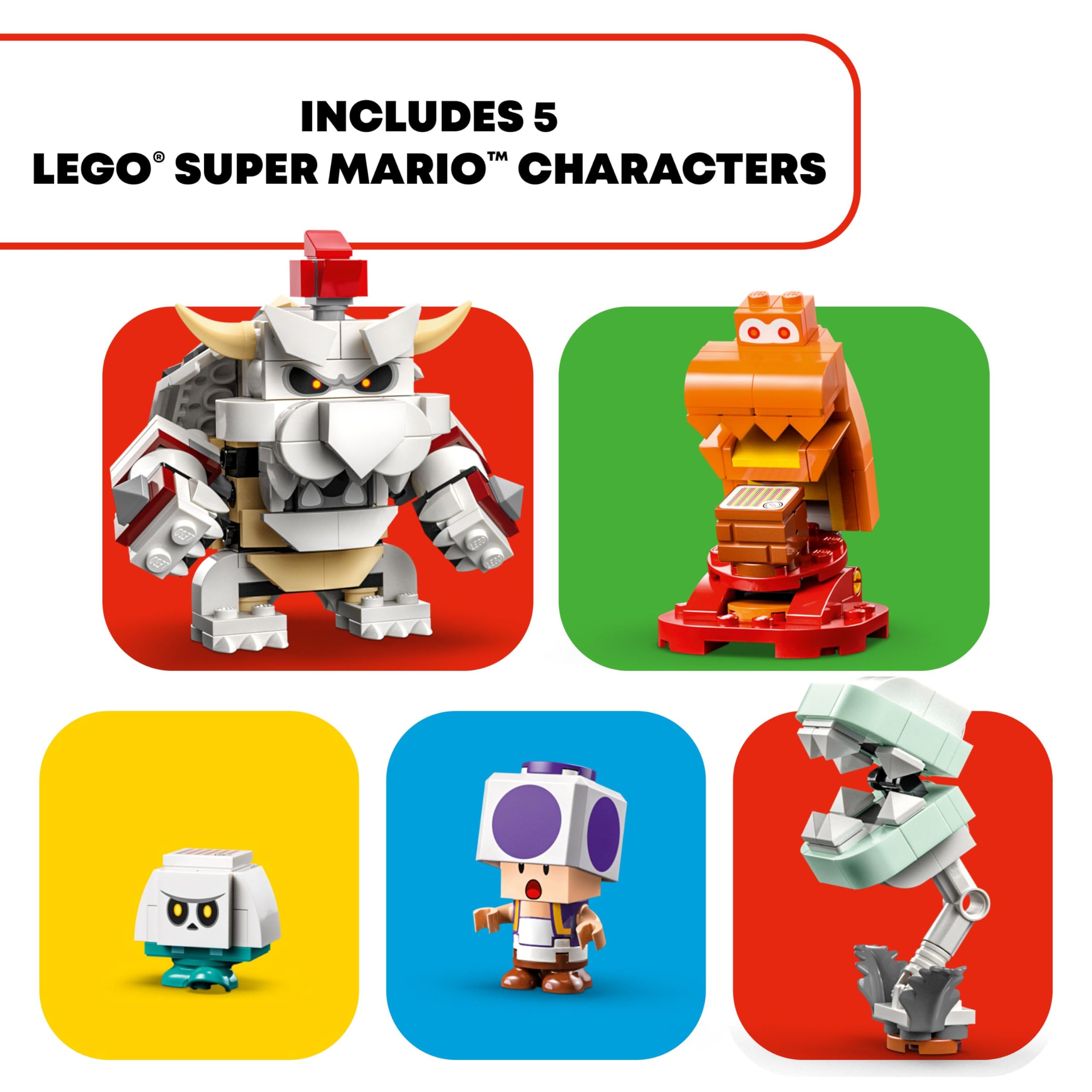 Foto 5 pulgar | Set De Expansión Lego Super Mario Dry Bowser Castle Battle - Venta Internacional.