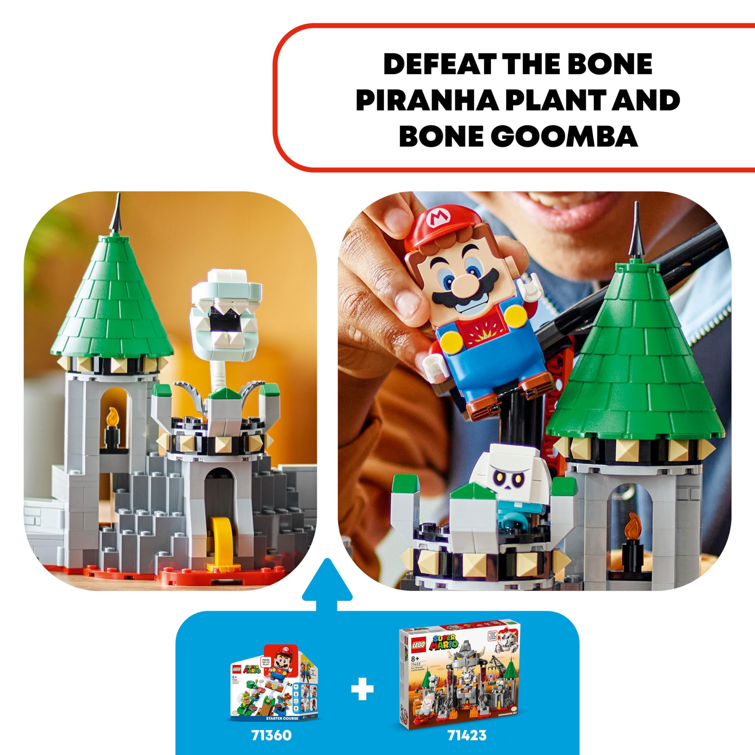 Foto 7 pulgar | Set De Expansión Lego Super Mario Dry Bowser Castle Battle - Venta Internacional.