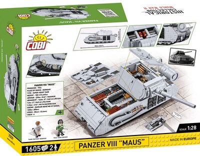 Foto 2 | Bloques De Construcción Cobi Panzer Viii Maus Wwii 1605 Piezas - Venta Internacional.