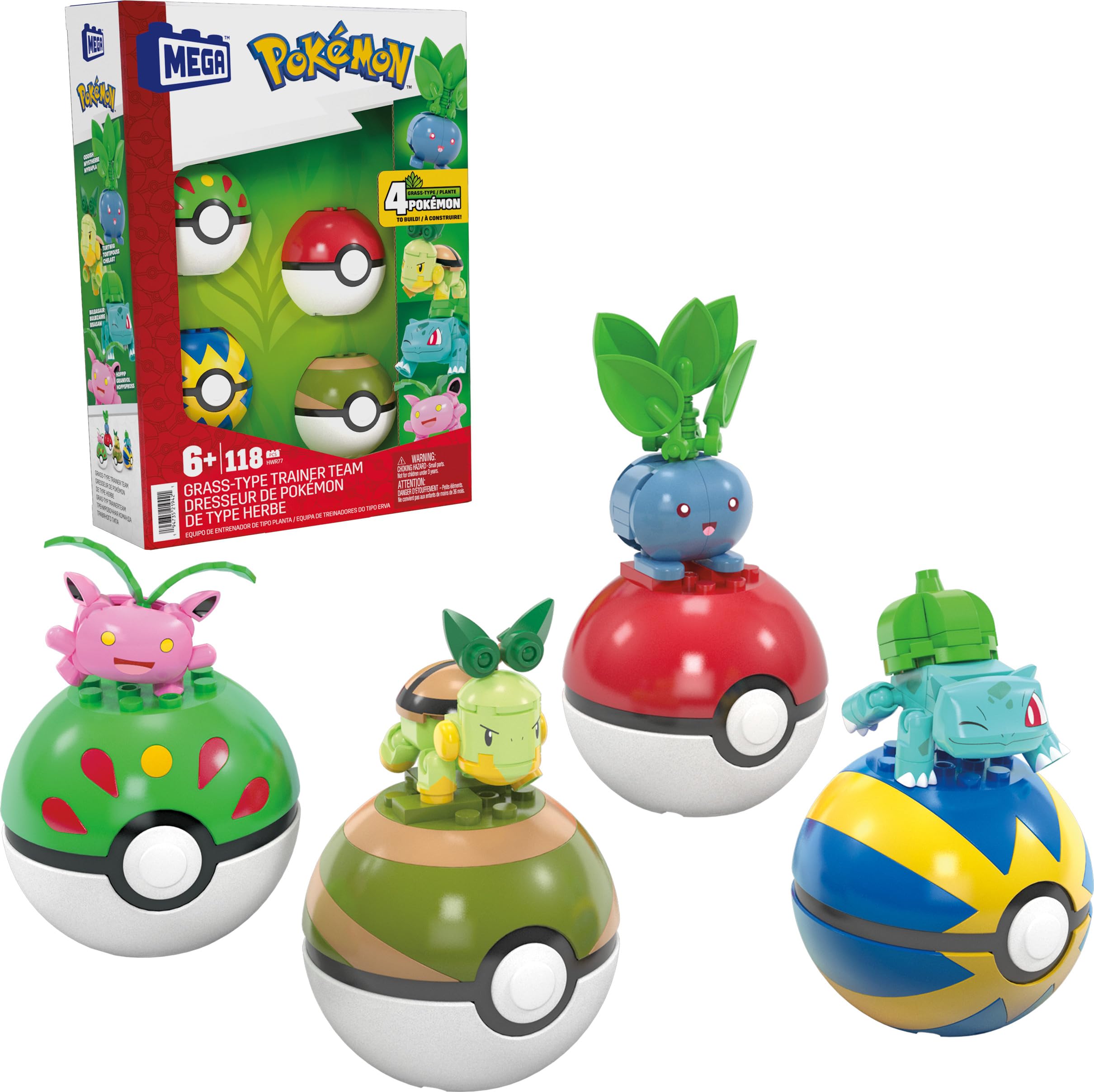 Foto 2 pulgar | Set De Juguetes De Construcción Mega Pokémon Grass-type Trainer Team, 118 Piezas - Venta Internacional.