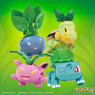 Foto 4 | Set De Juguetes De Construcción Mega Pokémon Grass-type Trainer Team, 118 Piezas - Venta Internacional.
