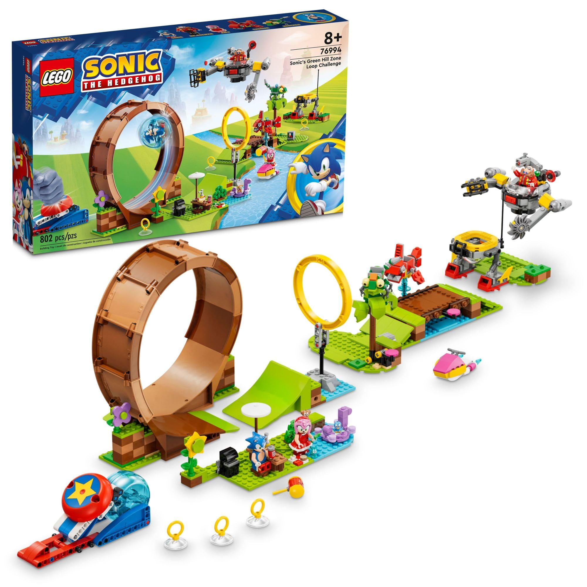 Set De Juguetes De Construcción Lego Sonic The Hedgehog Sonic Green Hill Zone Loop Challenge 76994 - Venta Internacion