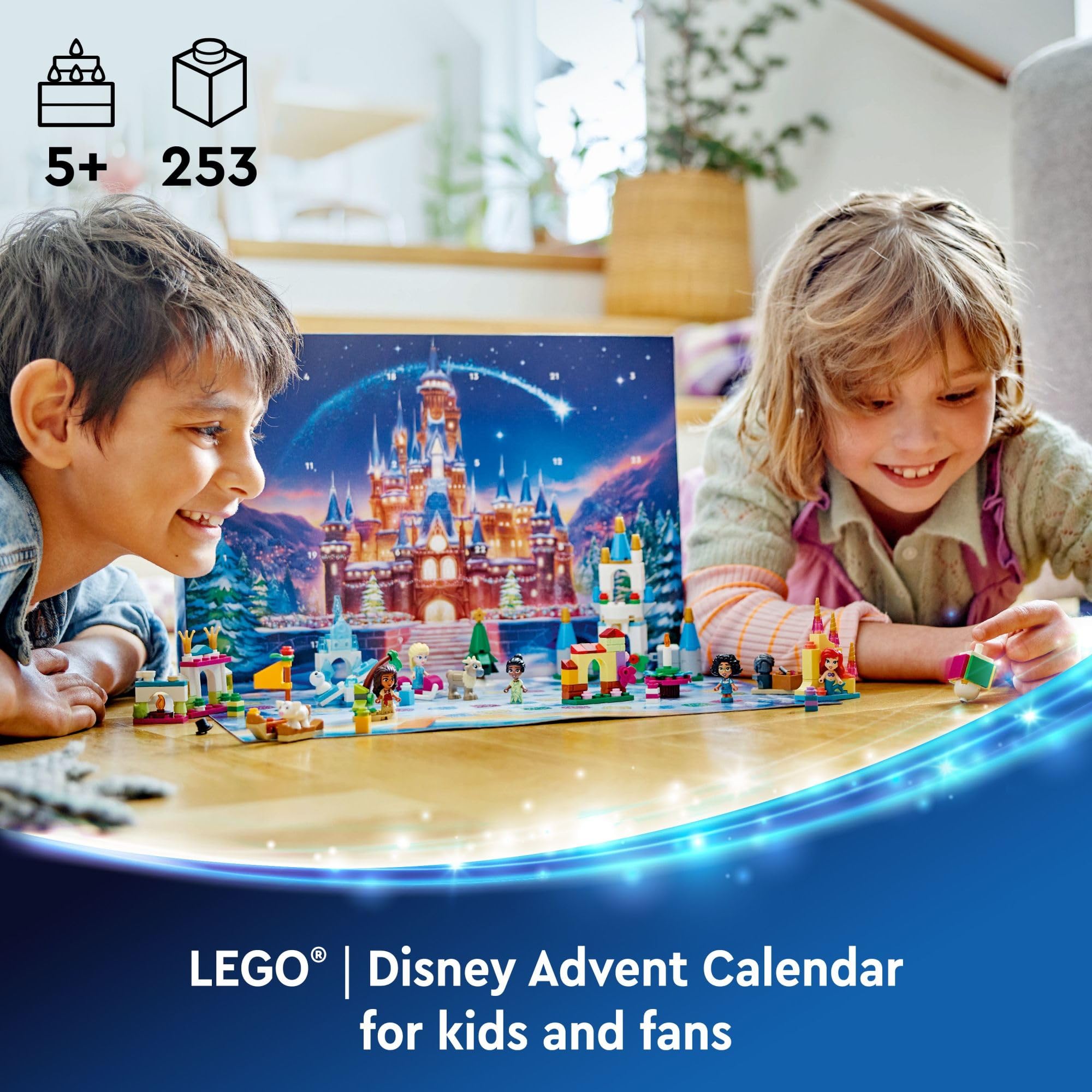 Foto 3 pulgar | Calendario De Adviento Lego Disney 2024 Con 5 Microfiguras De Muñecos Para Mayores De 5 Años - Venta Internacional.