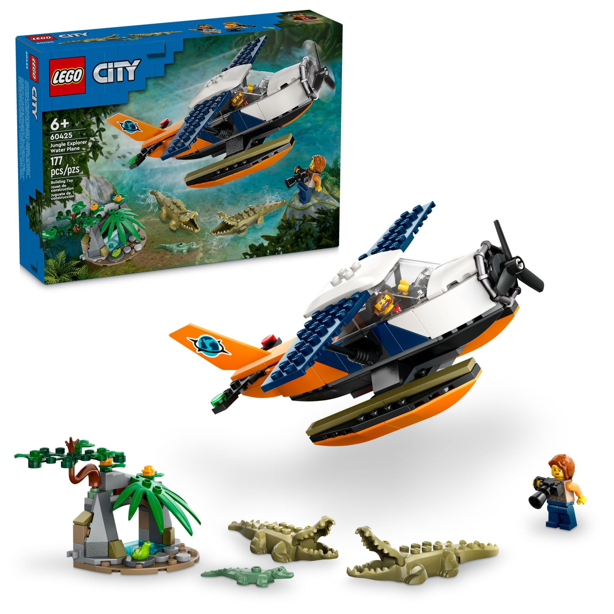 Foto 2 pulgar | Set De Construcción Lego City Jungle Explorer Water Plane 60425 - Venta Internacional.