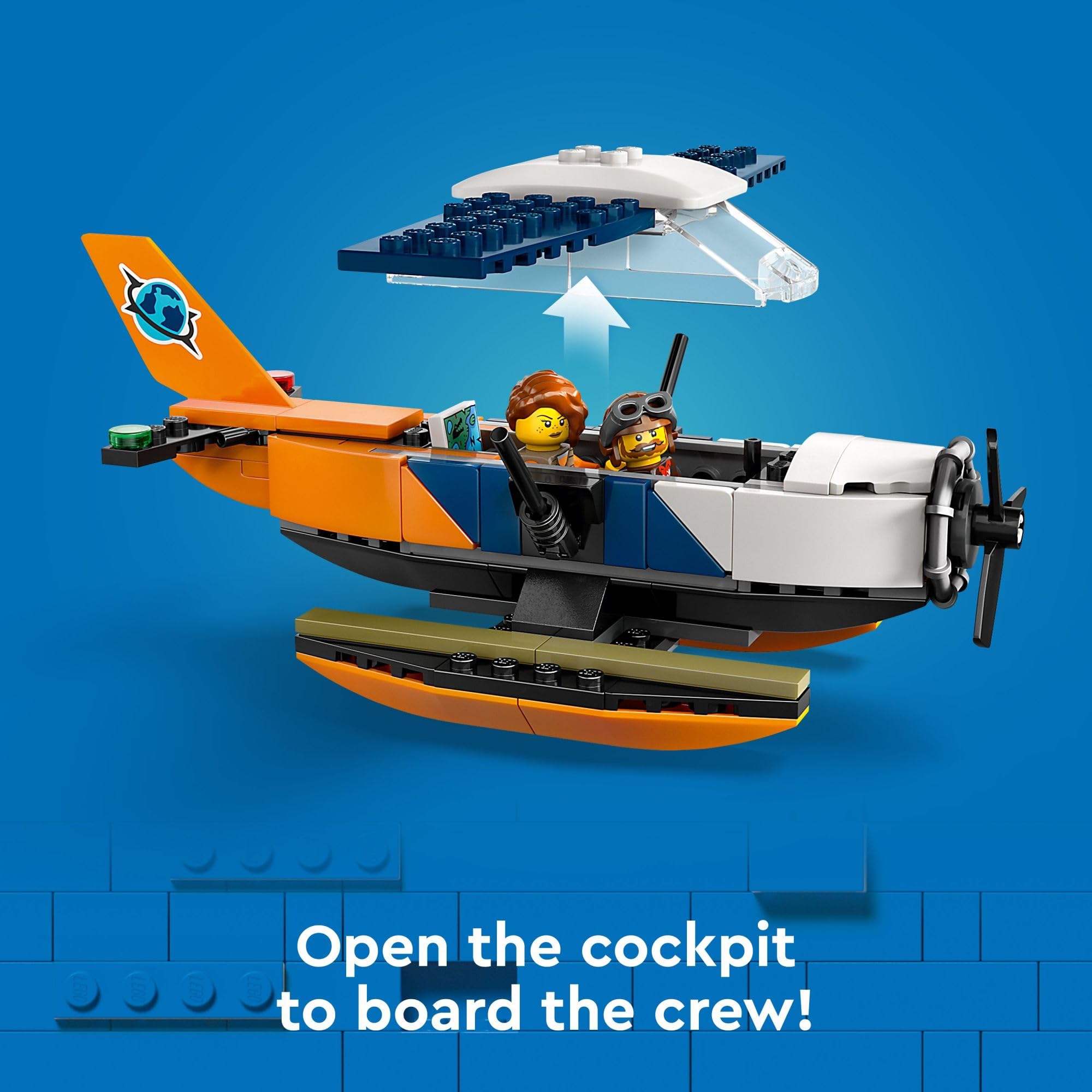 Foto 4 | Set De Construcción Lego City Jungle Explorer Water Plane 60425 - Venta Internacional.