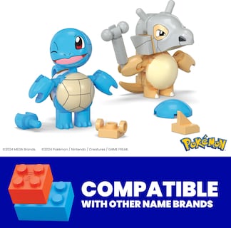 Foto 2 | Set De Juguetes De Construcción Mega Pokémon Squirtle & Cubone Con 45 Piezas - Venta Internacional.