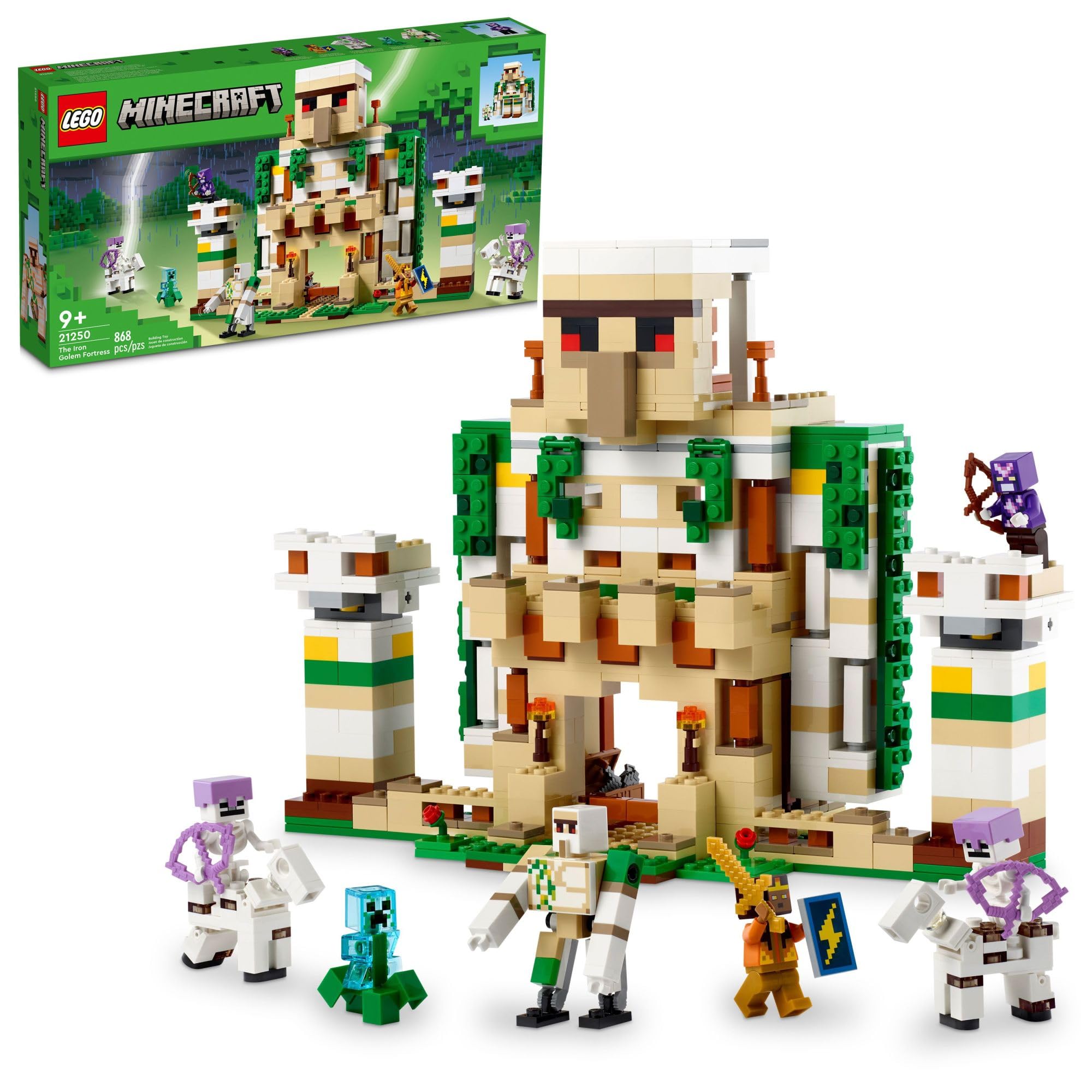 Foto 2 pulgar | Set De Juguetes De Construcción Lego Minecraft The Iron Golem Fortress 21250 - Venta Internacional.