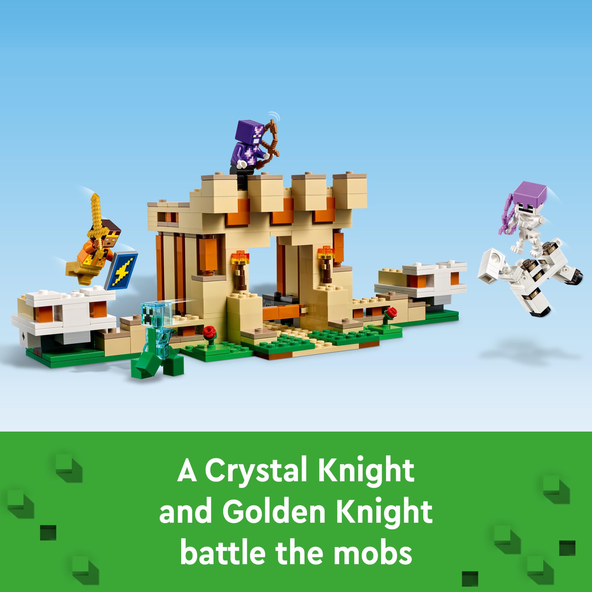 Foto 5 | Set De Juguetes De Construcción Lego Minecraft The Iron Golem Fortress 21250 - Venta Internacional.