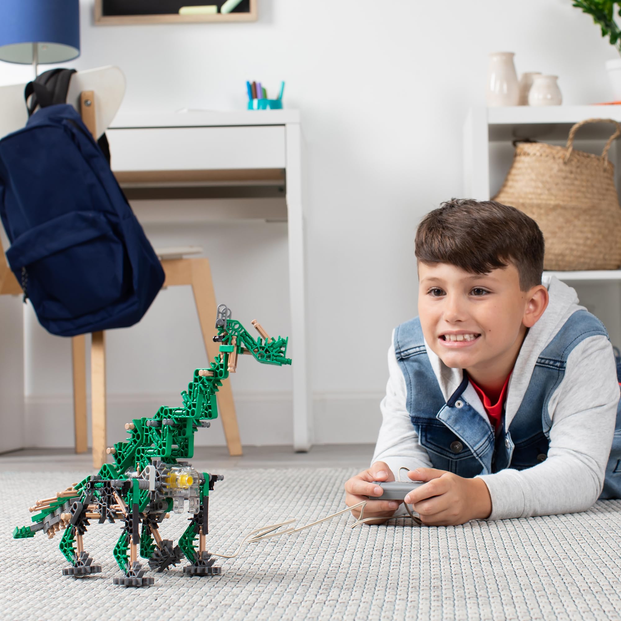 Foto 6 pulgar | Set De Construcción K'nexosaurus Rex 255 Piezas Con Movimiento Motorizado - Venta Internacional.
