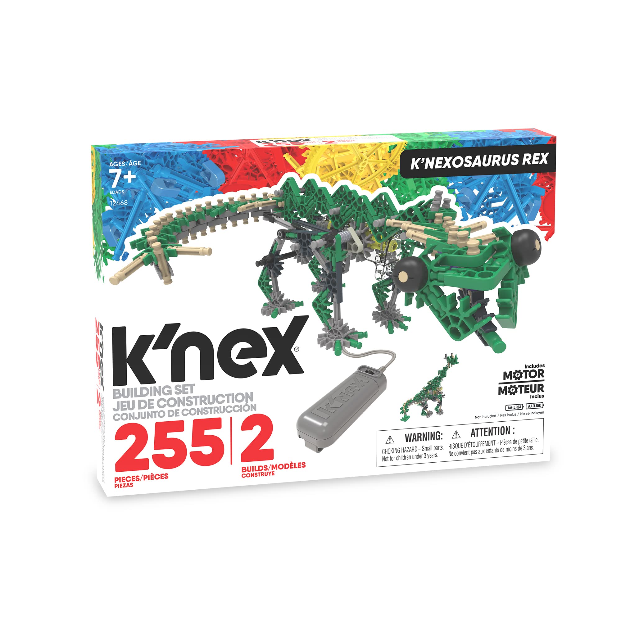Foto 6 | Set De Construcción K'nexosaurus Rex 255 Piezas Con Movimiento Motorizado - Venta Internacional.