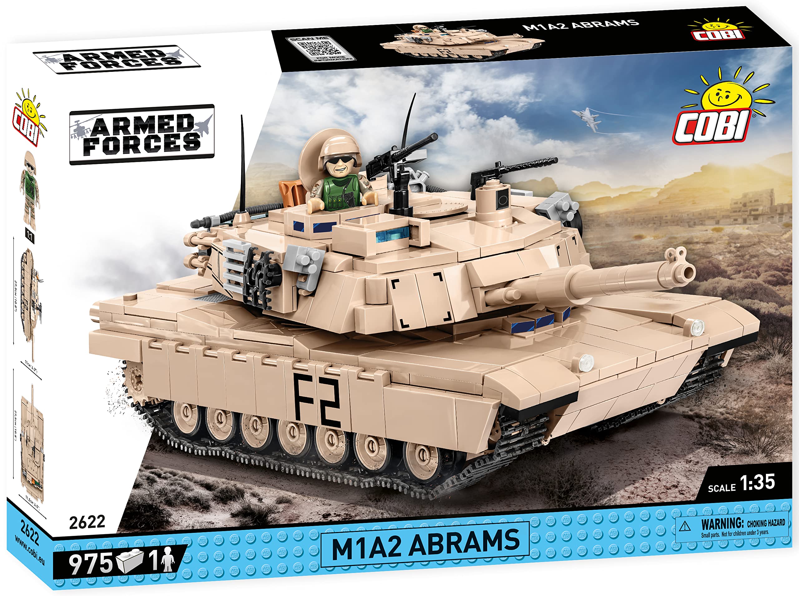 Foto 3 pulgar | Bloque De Construcción: Tanque Cobi M1a2 Abrams De Las Fuerzas Armadas De Toy - Venta Internacional.