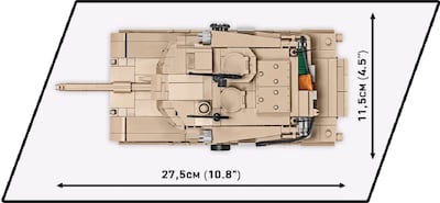 Foto 4 | Bloque De Construcción: Tanque Cobi M1a2 Abrams De Las Fuerzas Armadas De Toy - Venta Internacional.