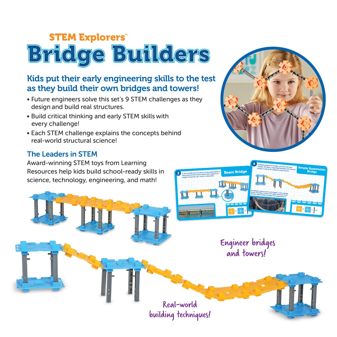 Foto 5 pulgar | Recursos De Aprendizaje De Stem Explorers Bridge Builders Para Niños Mayores De 5 Años - Venta Internacional.