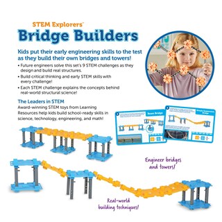 Foto 4 | Recursos De Aprendizaje De Stem Explorers Bridge Builders Para Niños Mayores De 5 Años - Venta Internacional.