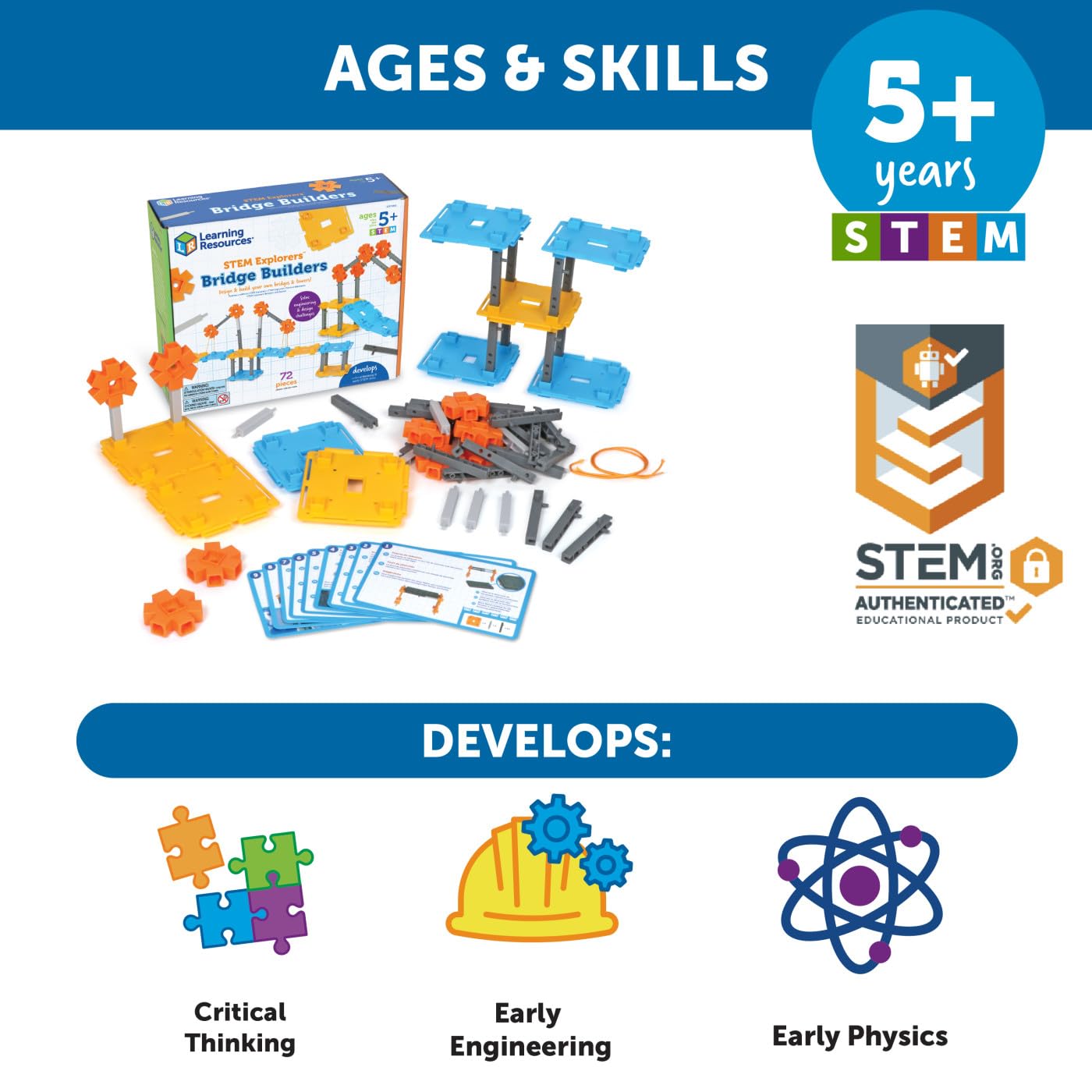 Foto 6 pulgar | Recursos De Aprendizaje De Stem Explorers Bridge Builders Para Niños Mayores De 5 Años - Venta Internacional.