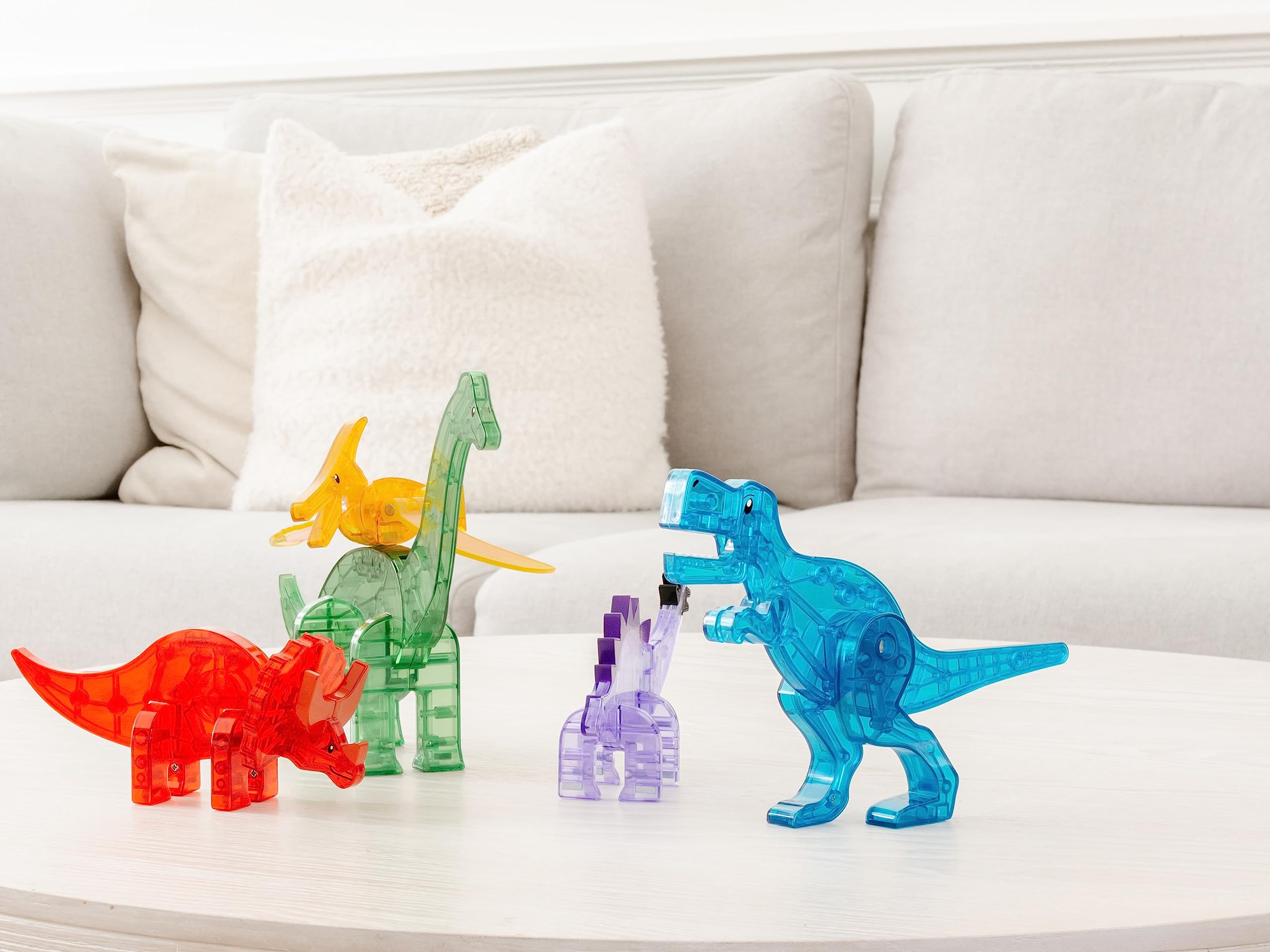 Foto 6 pulgar | Set De Construcción Magnética Magna-tiles Dinos De 5 Piezas - Venta Internacional.