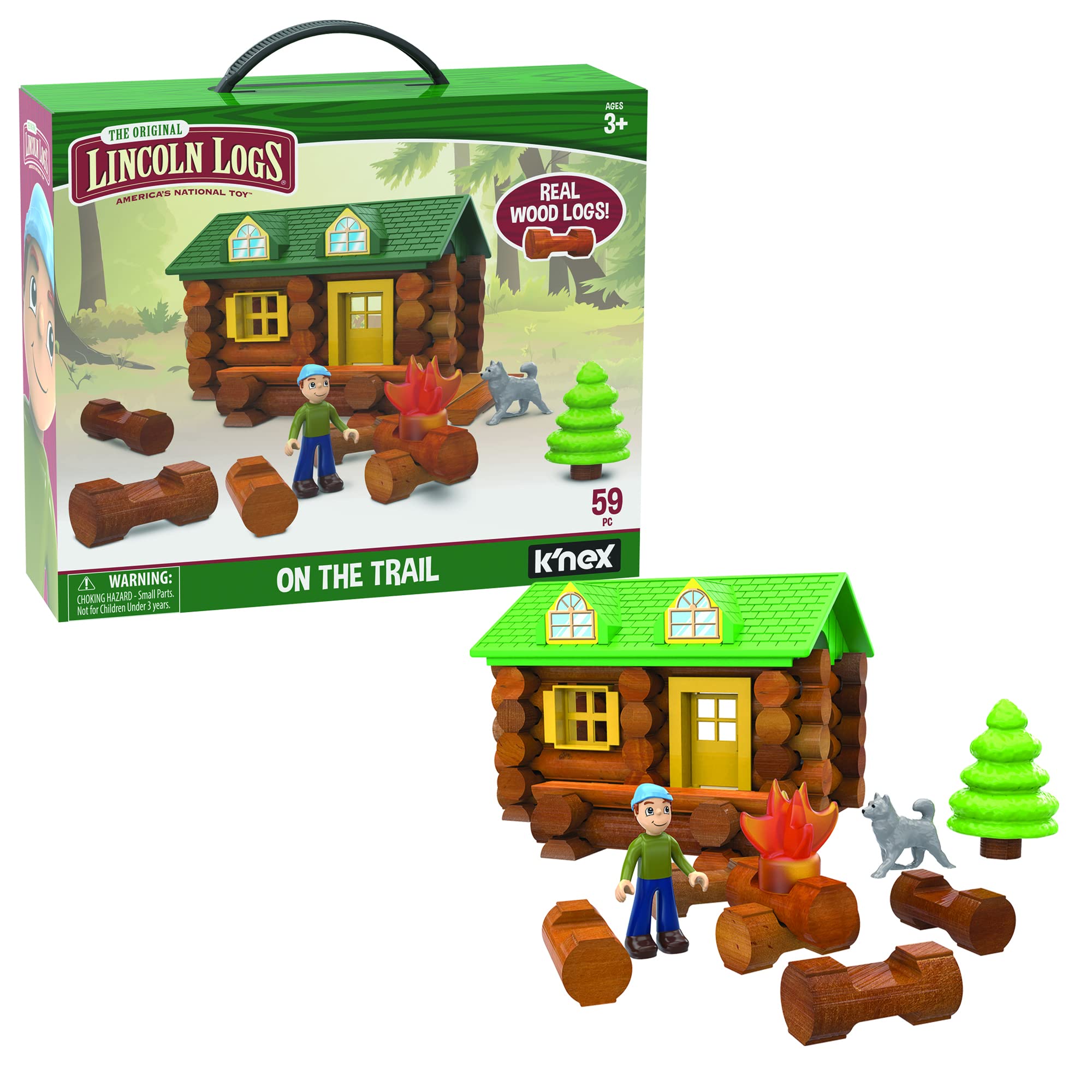 Foto 6 pulgar | Set De Construcción Lincoln Logs On The Trail, 59 Piezas, Más De 3 Años - Venta Internacional.